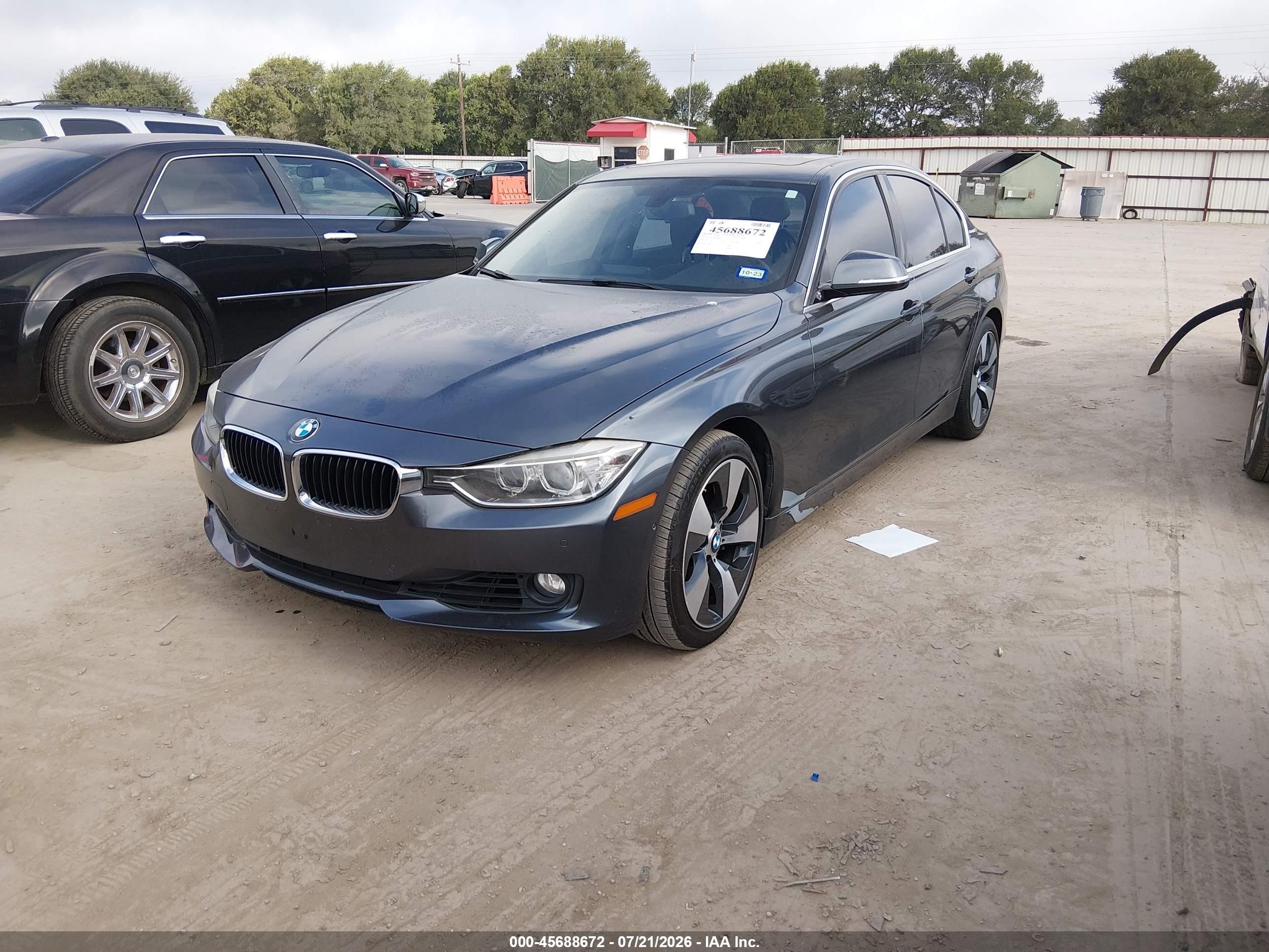 2013 Bmw Activehybrid 3   Gray vin: WBA3F9C54DF483886