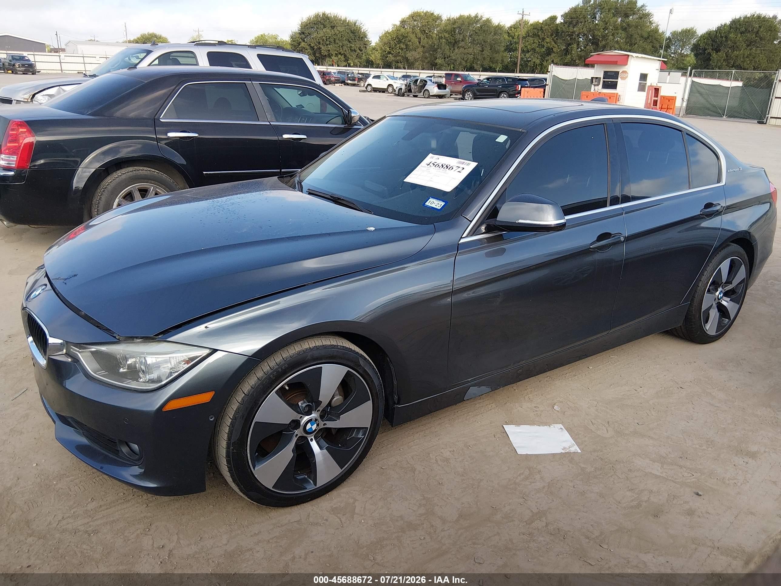 2013 Bmw Activehybrid 3   Gray vin: WBA3F9C54DF483886