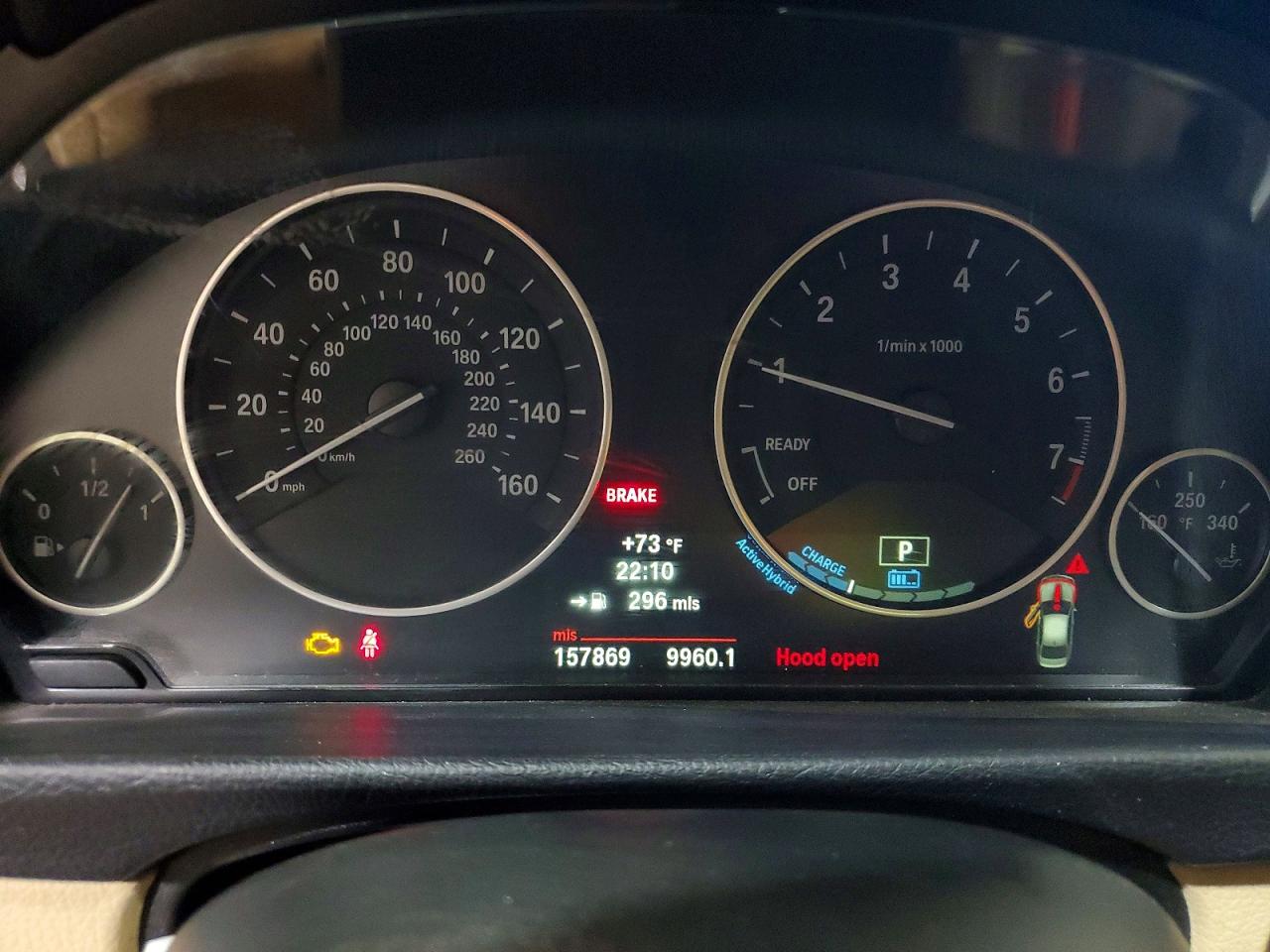2013 Bmw Activehybrid 3 Gray vin: WBA3F9C55DF145090