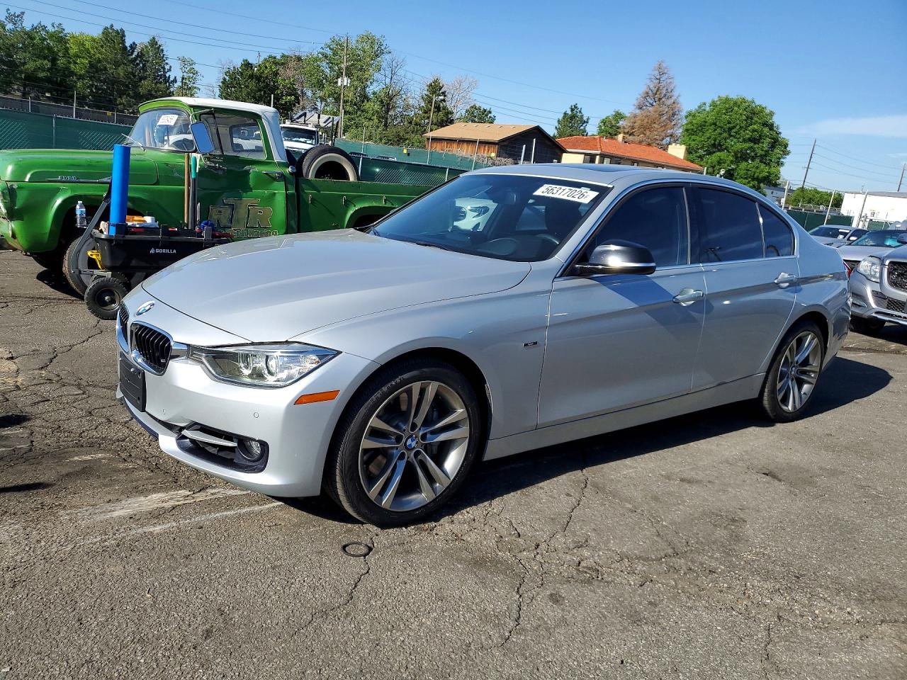 2013 Bmw Activehybrid 3 Silver vin: WBA3F9C55DF145283