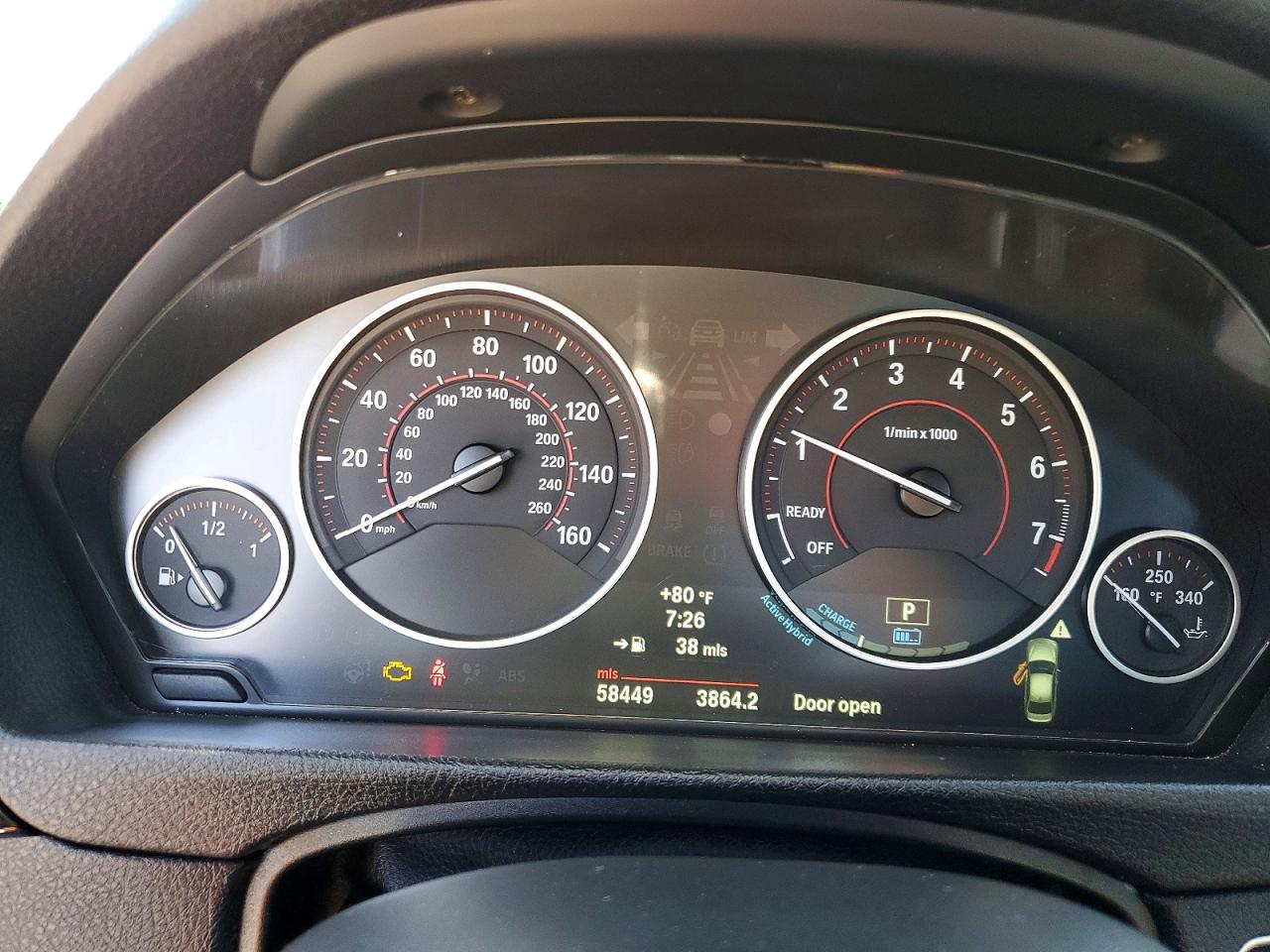 2013 Bmw Activehybrid 3 Silver vin: WBA3F9C55DF145283