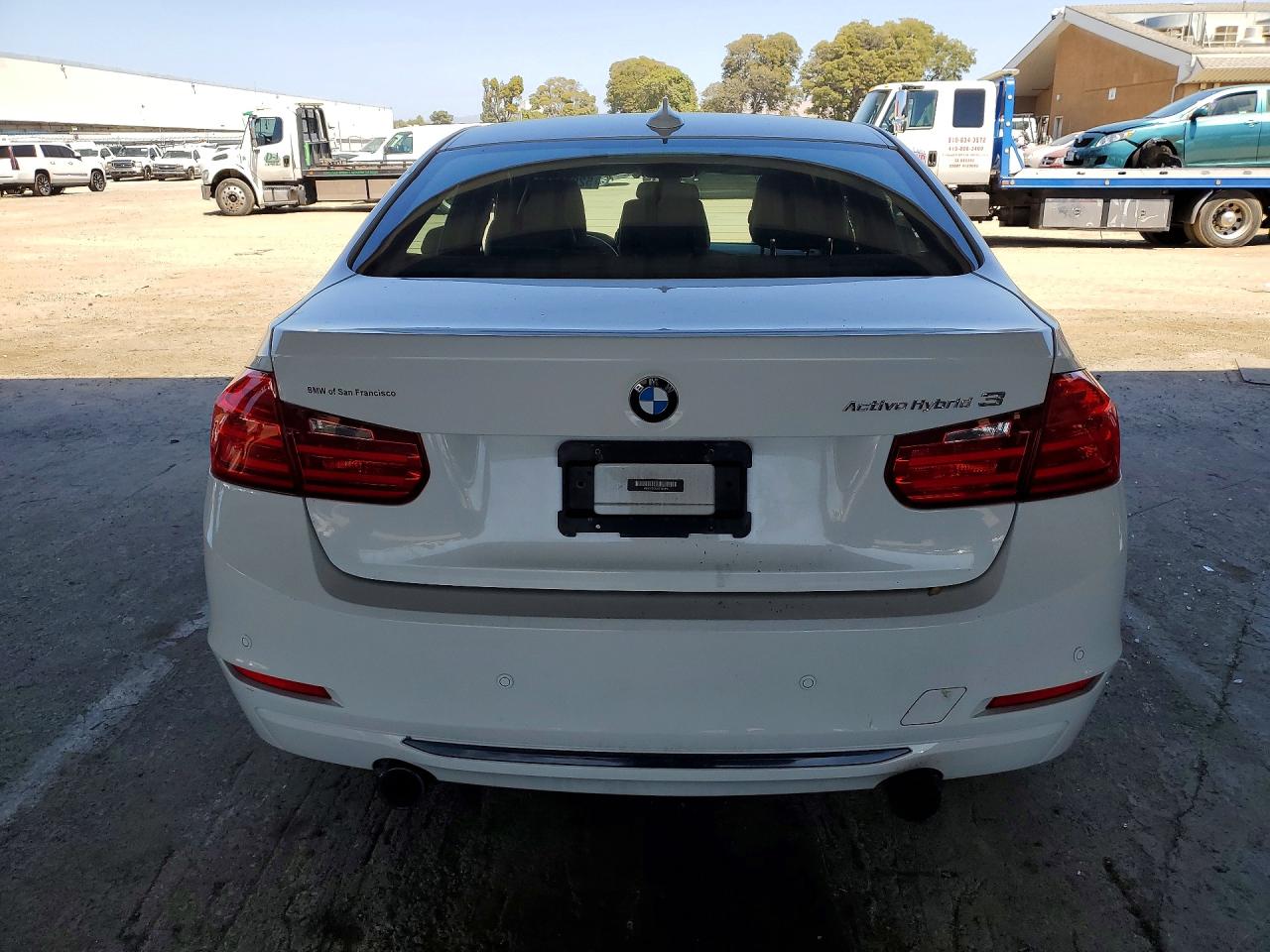 2013 Bmw Activehybrid 3 White vin: WBA3F9C55DF145476