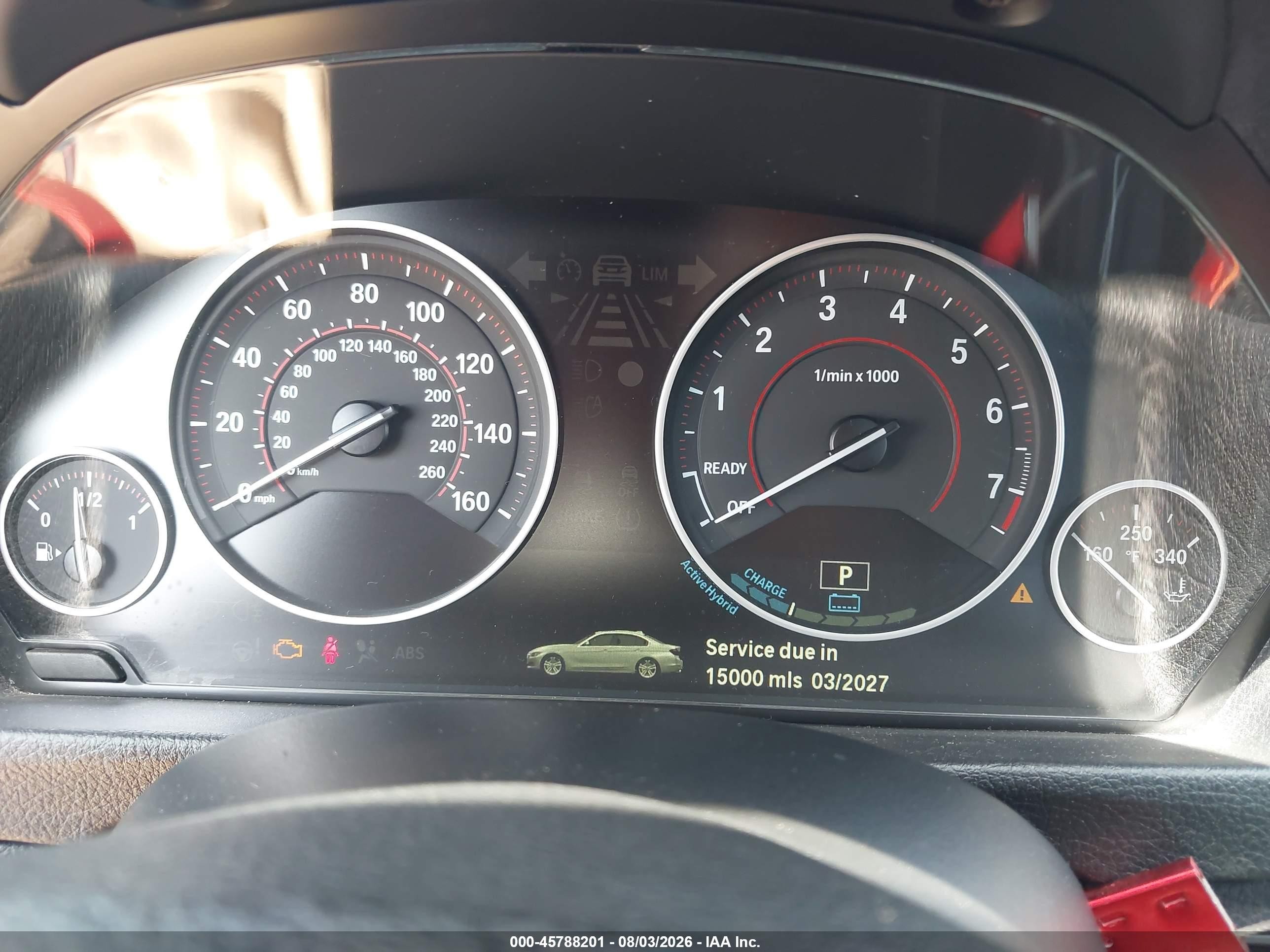2013 Bmw Activehybrid 3   Gray vin: WBA3F9C55DF483900