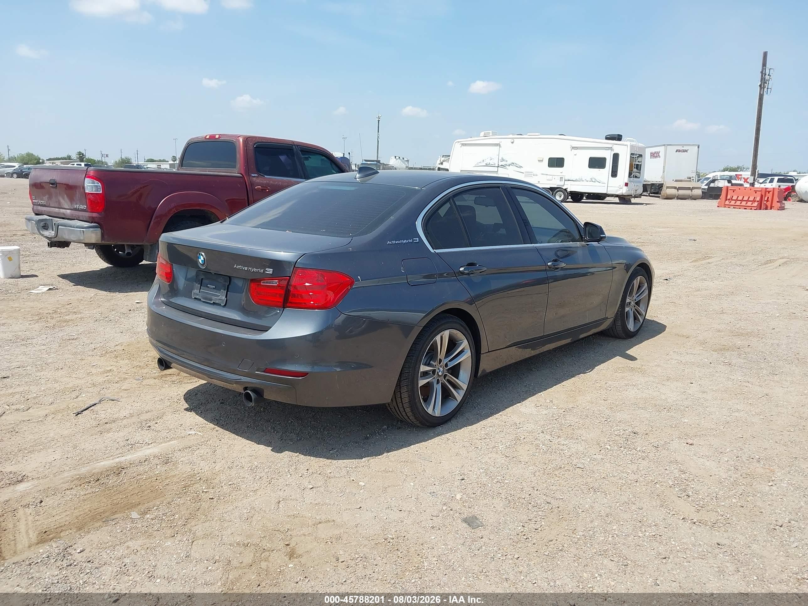2013 Bmw Activehybrid 3   Gray vin: WBA3F9C55DF483900