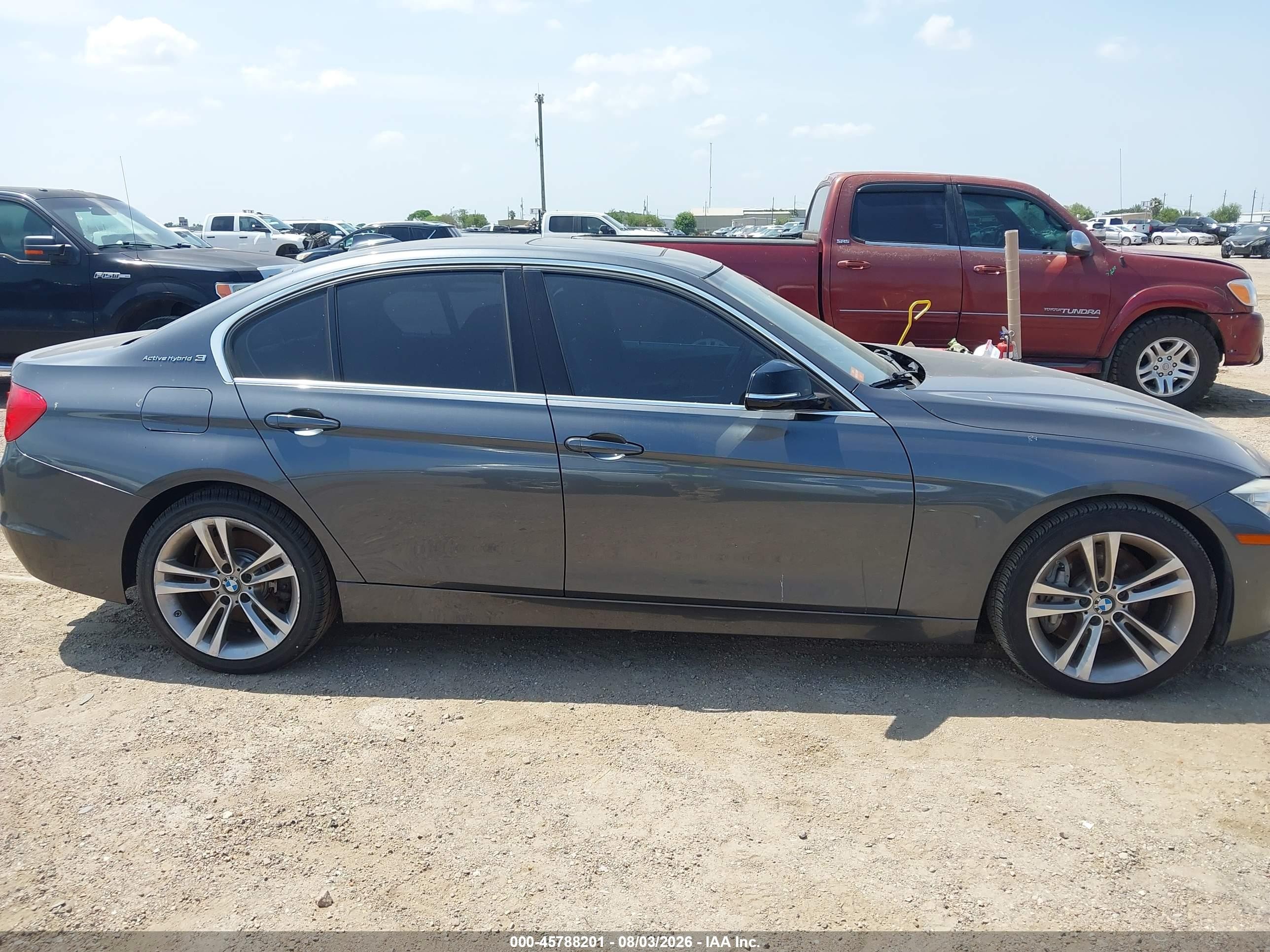 2013 Bmw Activehybrid 3   Gray vin: WBA3F9C55DF483900