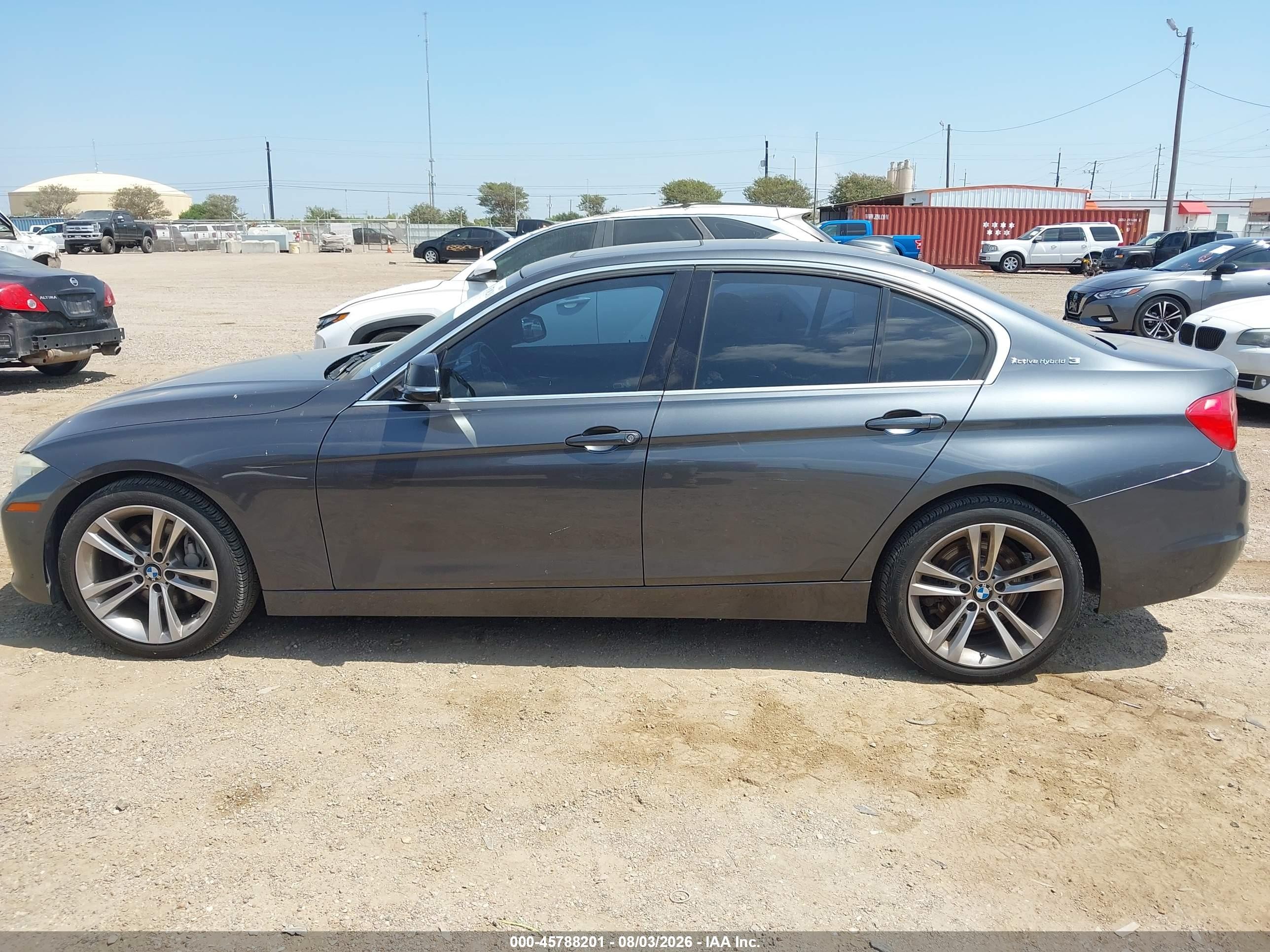 2013 Bmw Activehybrid 3   Gray vin: WBA3F9C55DF483900