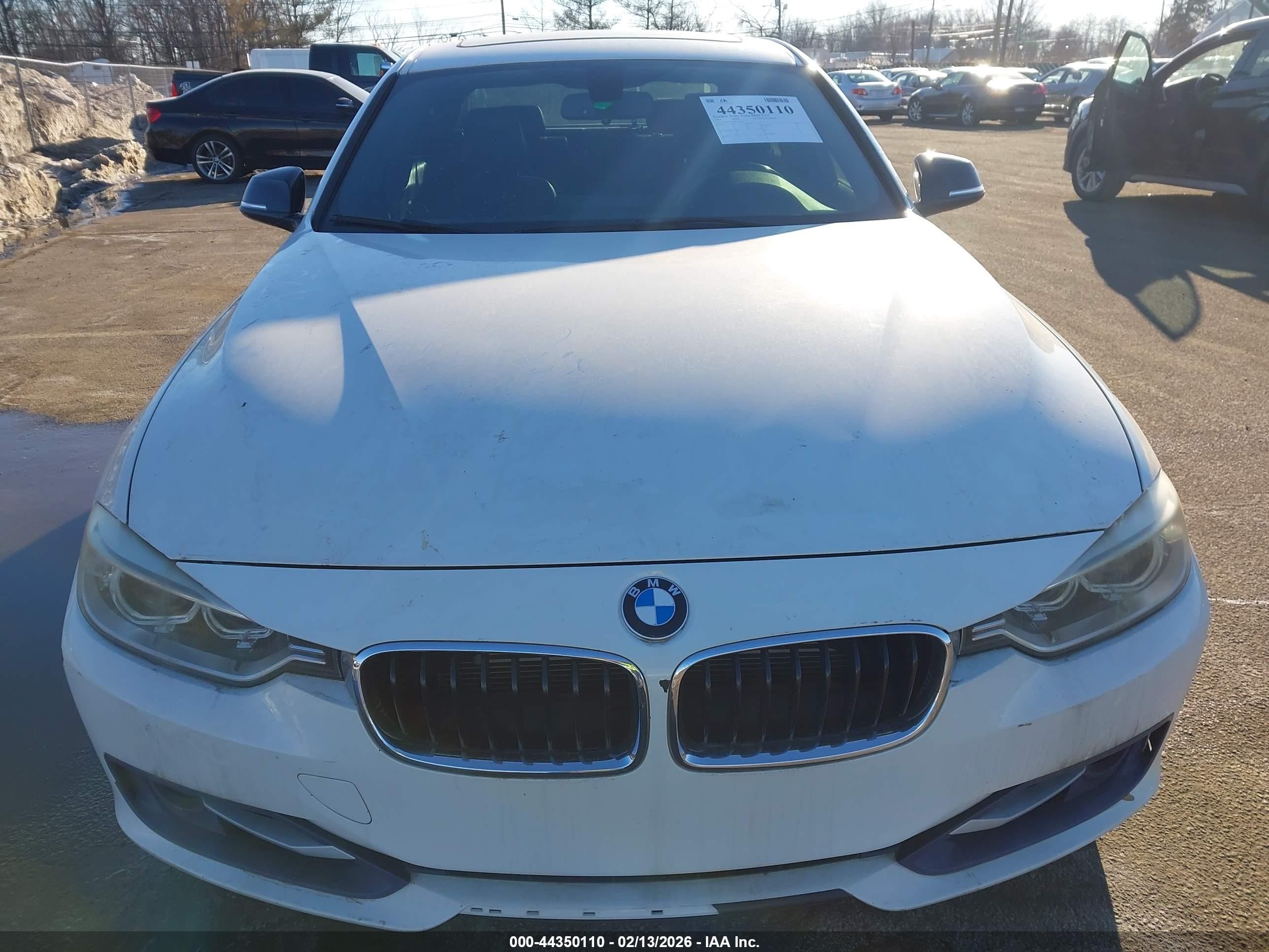 2014 Bmw Activehybrid 3   White vin: WBA3F9C56EF484555
