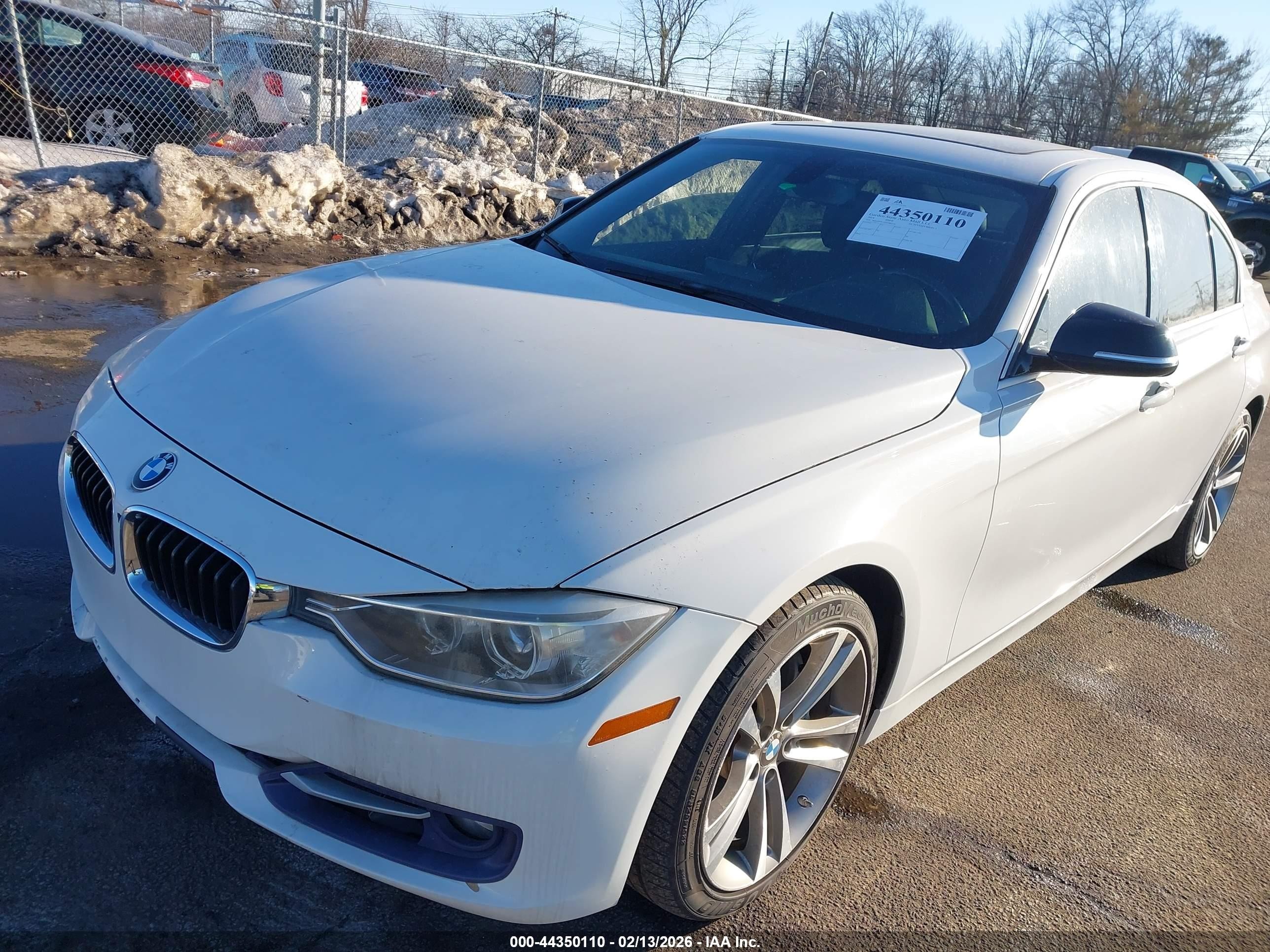 2014 Bmw Activehybrid 3   White vin: WBA3F9C56EF484555