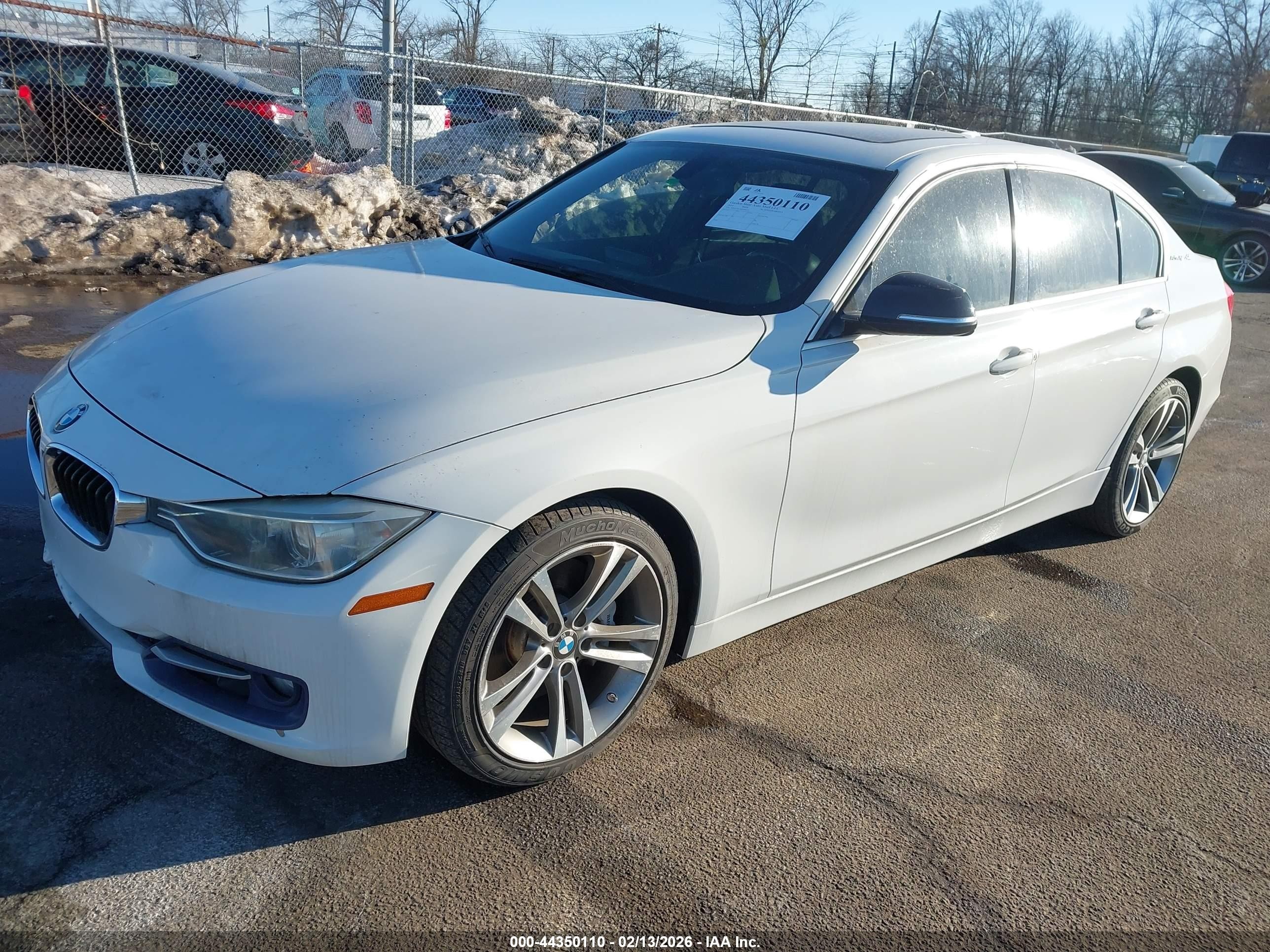 2014 Bmw Activehybrid 3   White vin: WBA3F9C56EF484555