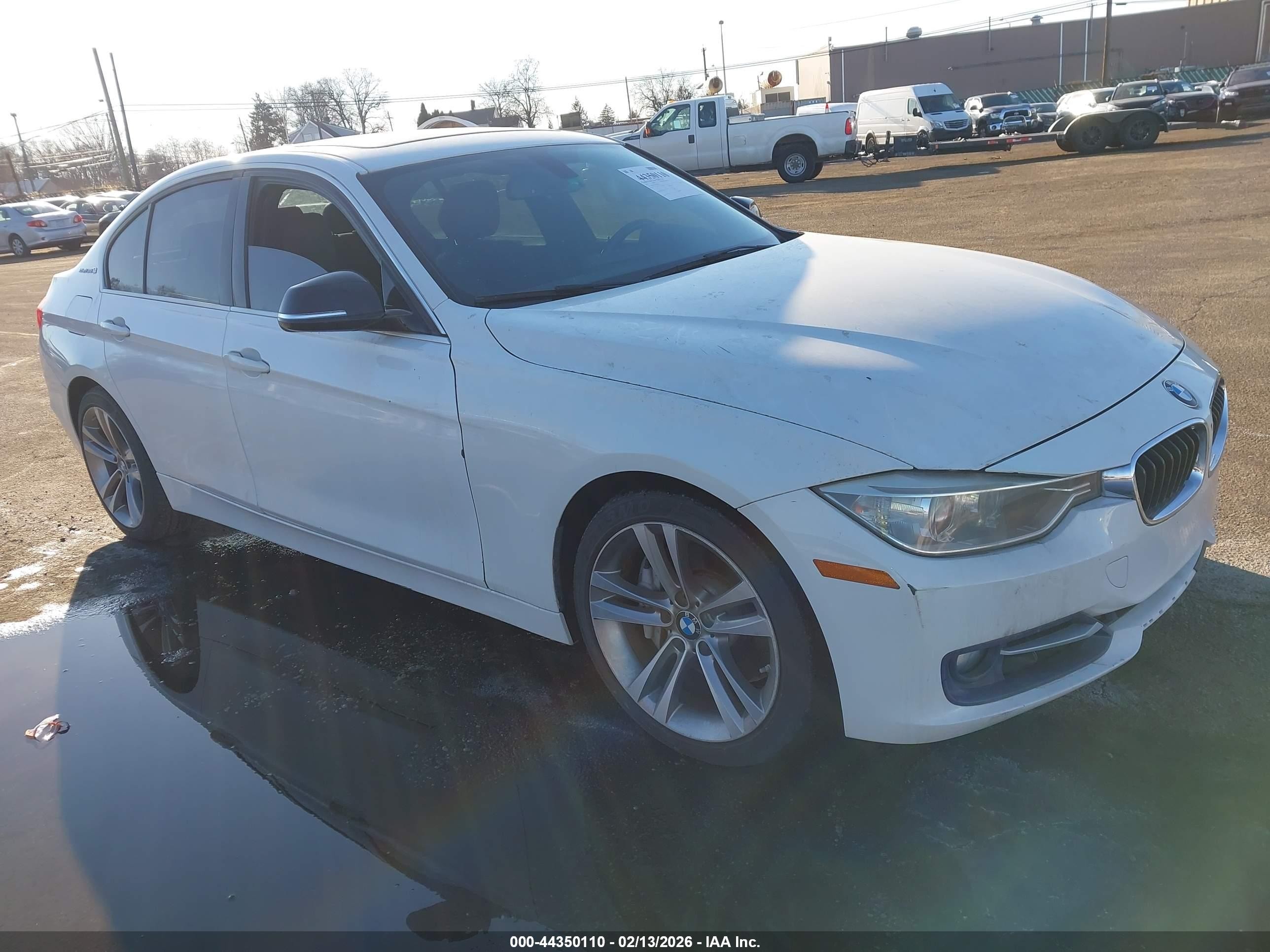 2014 Bmw Activehybrid 3   White vin: WBA3F9C56EF484555