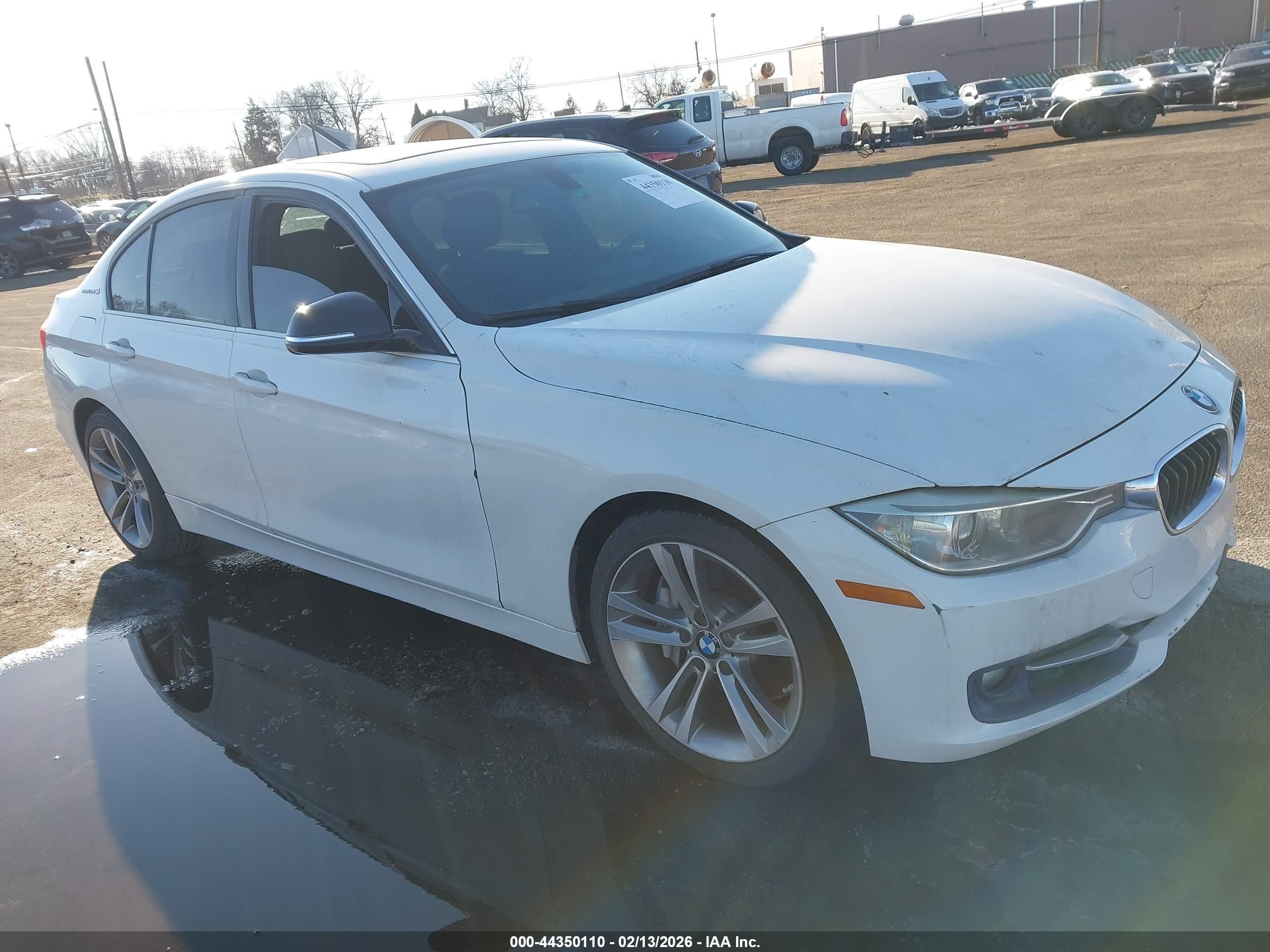 2014 Bmw Activehybrid 3   White vin: WBA3F9C56EF484555