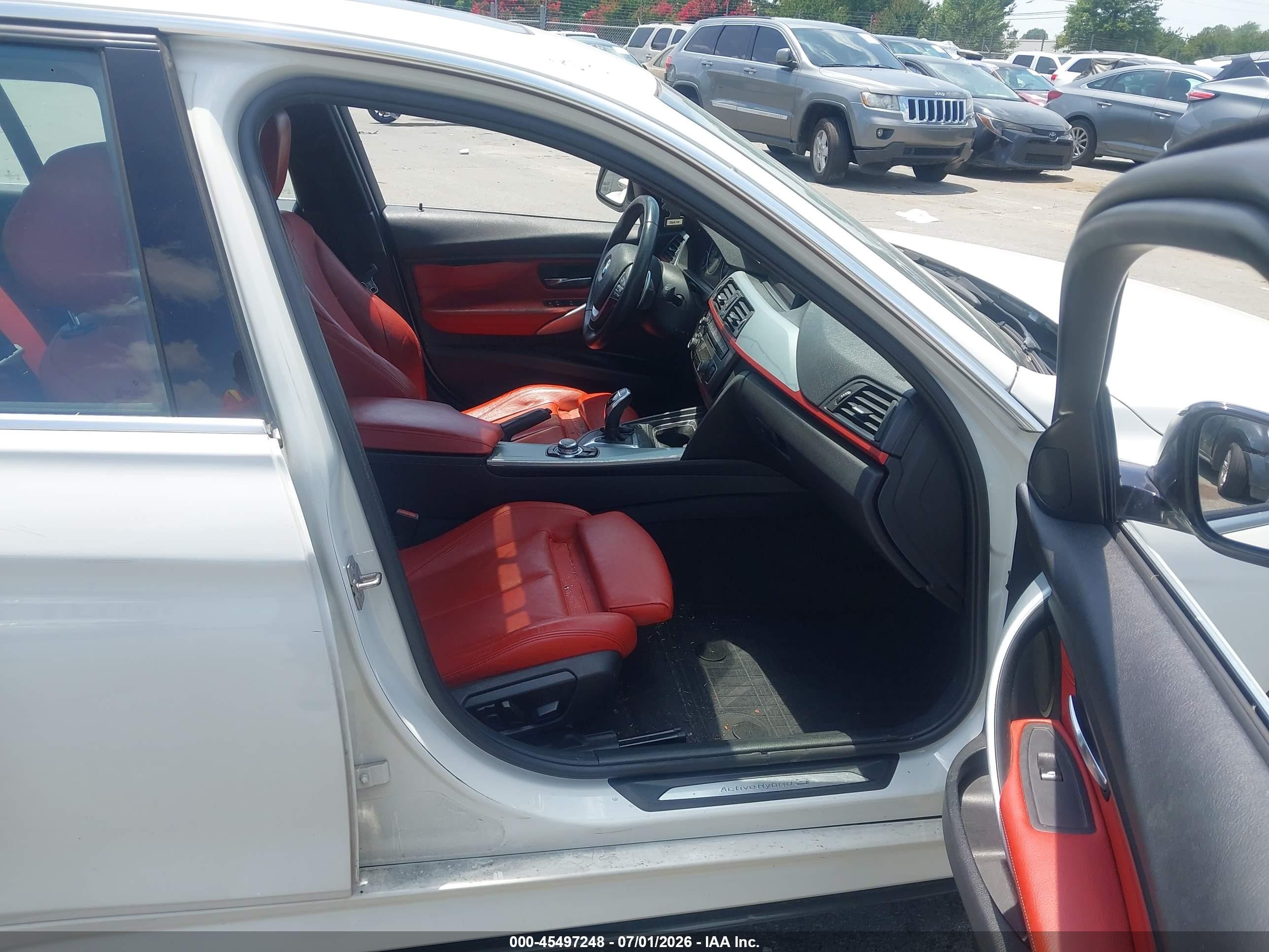 2013 Bmw Activehybrid 3   White vin: WBA3F9C57DF483767