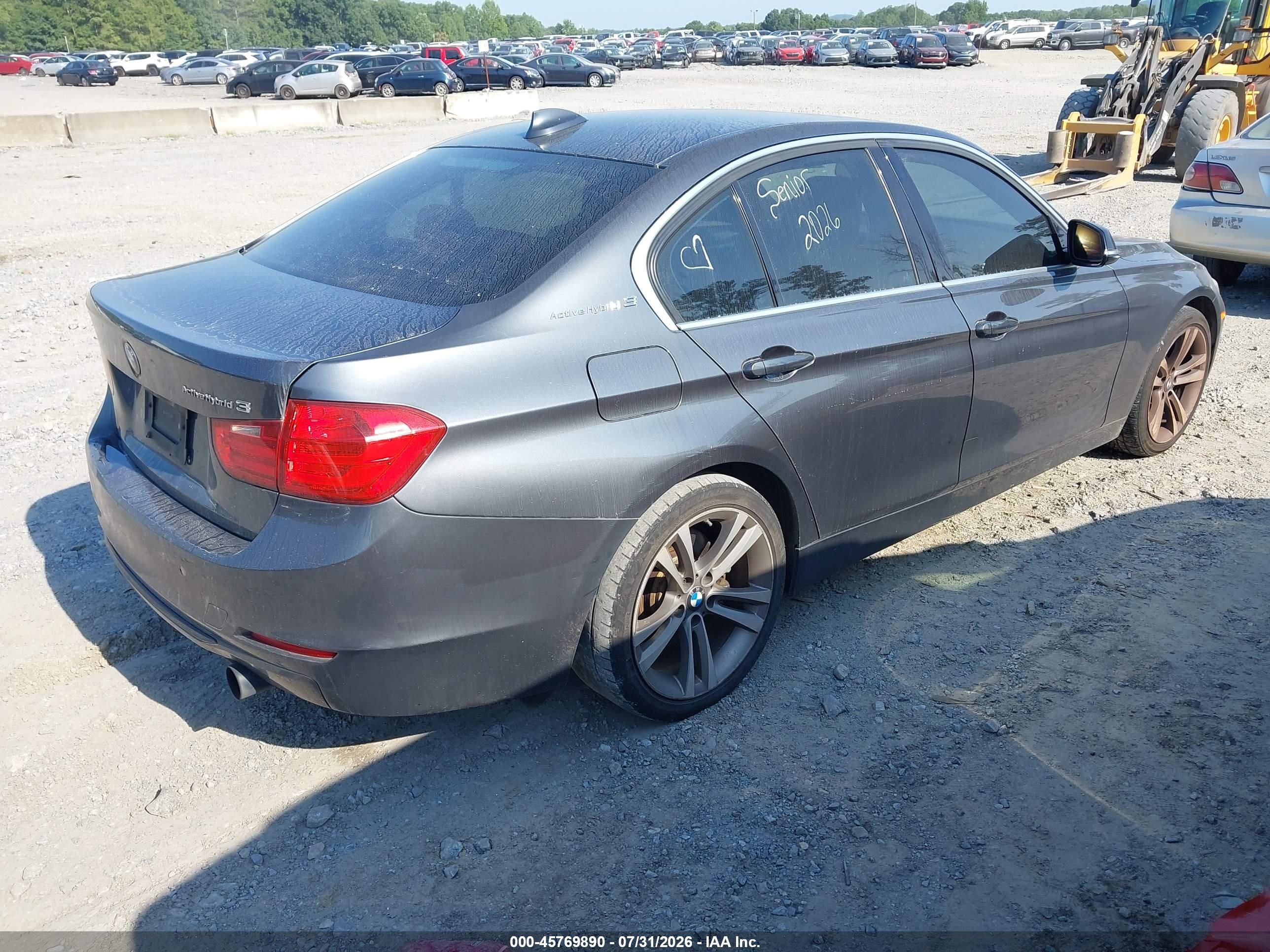 2013 Bmw Activehybrid 3 Серый vin: WBA3F9C57DF483820