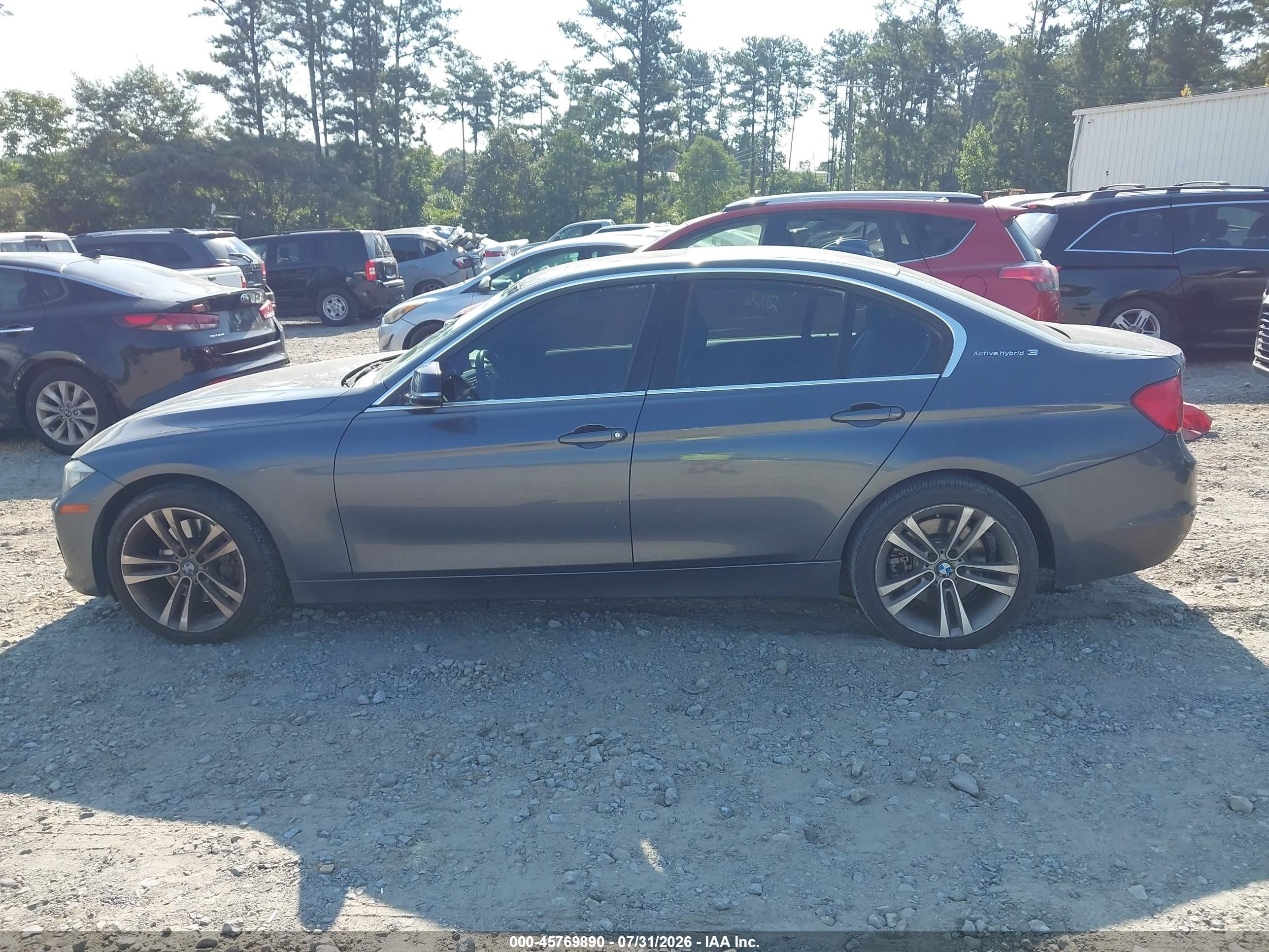 2013 Bmw Activehybrid 3 Серый vin: WBA3F9C57DF483820