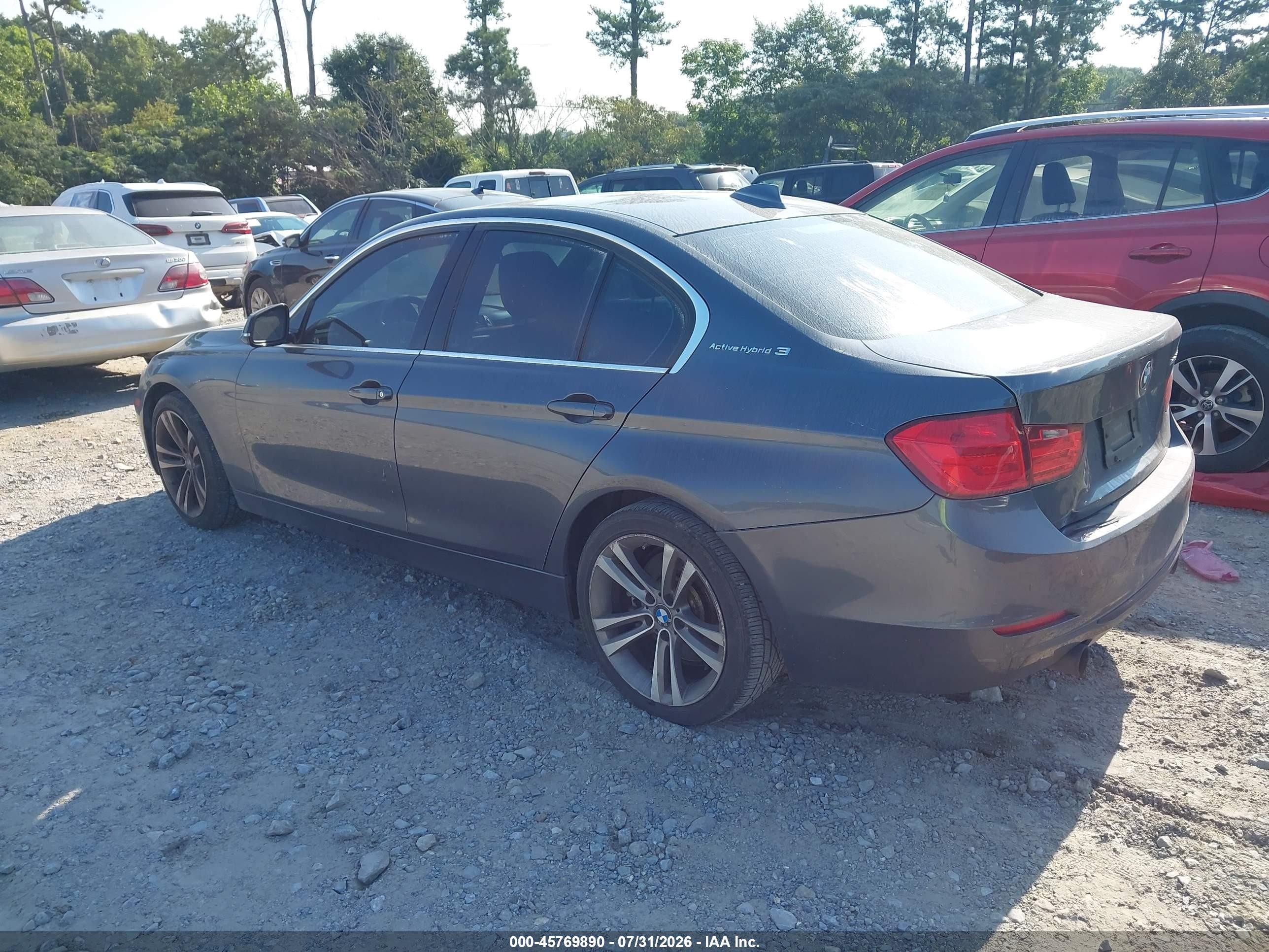2013 Bmw Activehybrid 3 Серый vin: WBA3F9C57DF483820