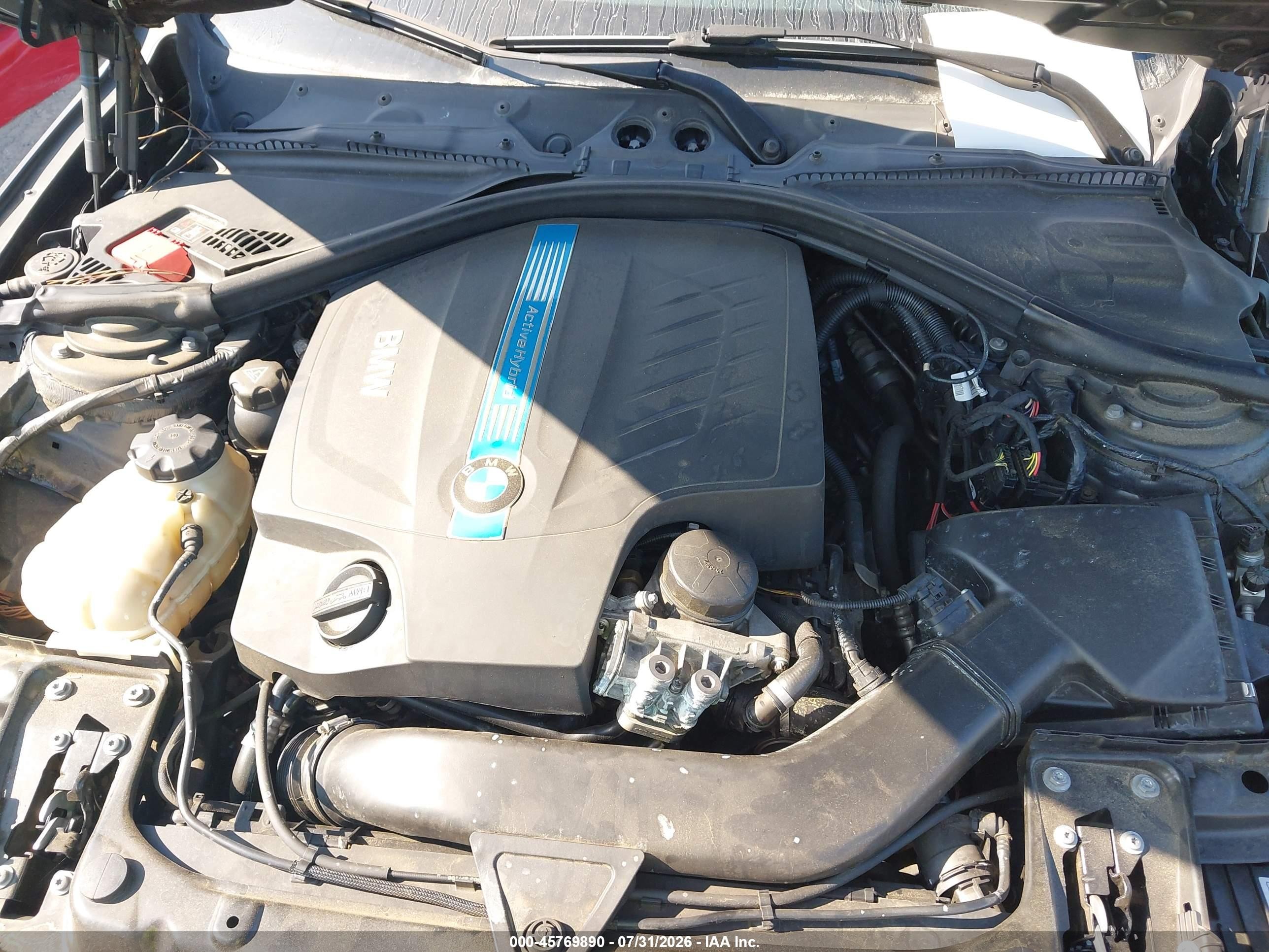 2013 Bmw Activehybrid 3 Серый vin: WBA3F9C57DF483820