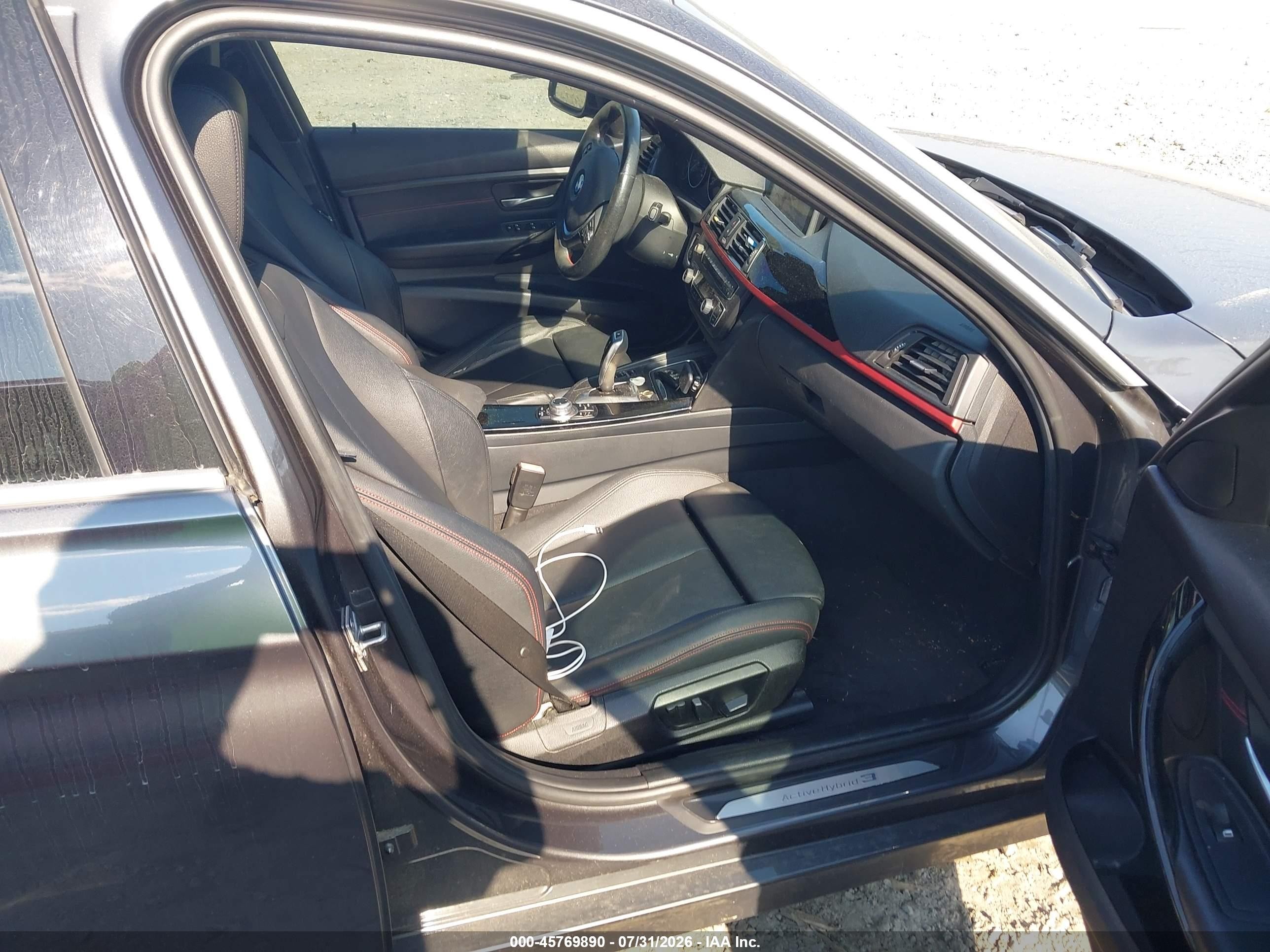 2013 Bmw Activehybrid 3 Серый vin: WBA3F9C57DF483820