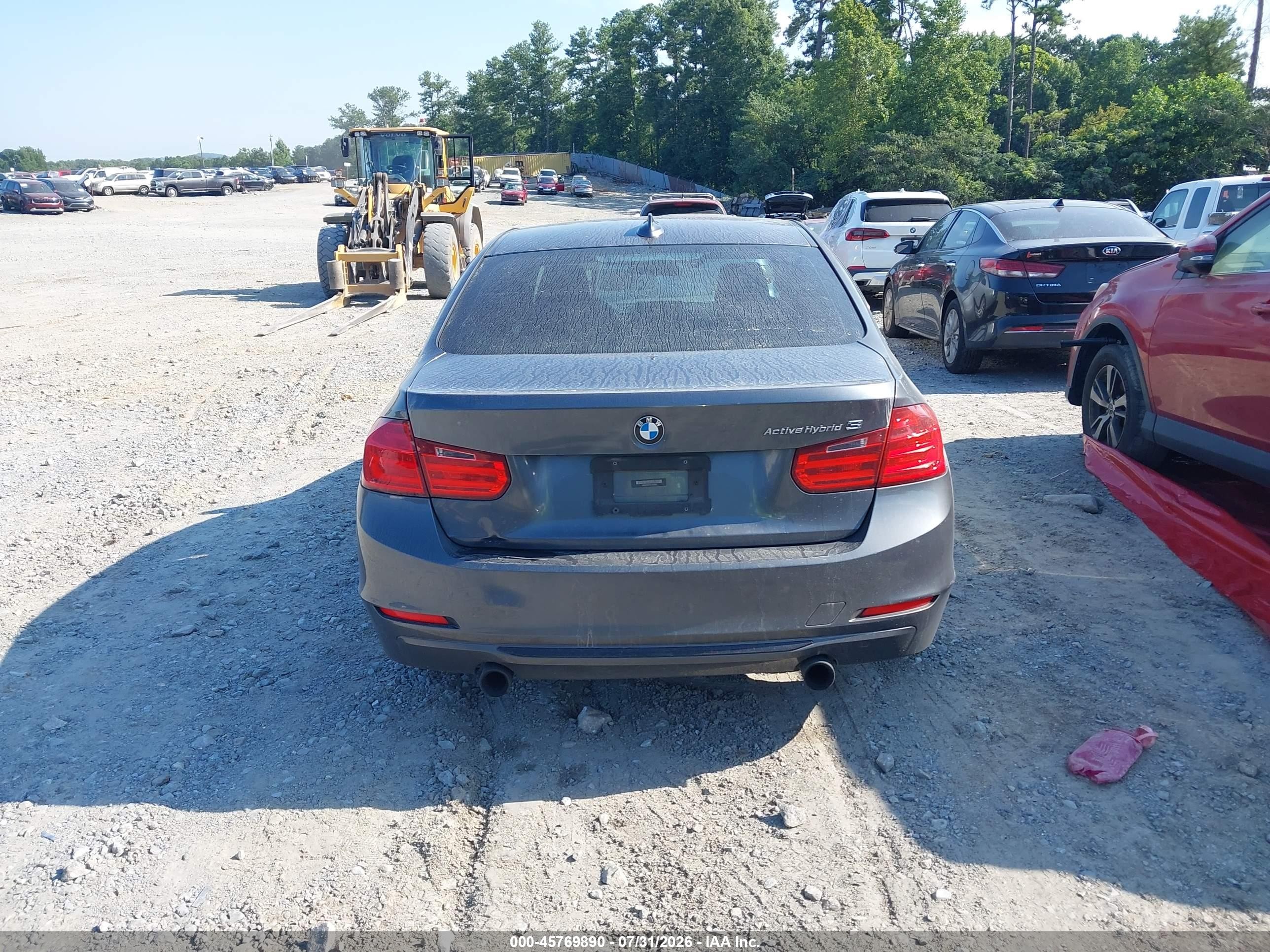 2013 Bmw Activehybrid 3 Серый vin: WBA3F9C57DF483820