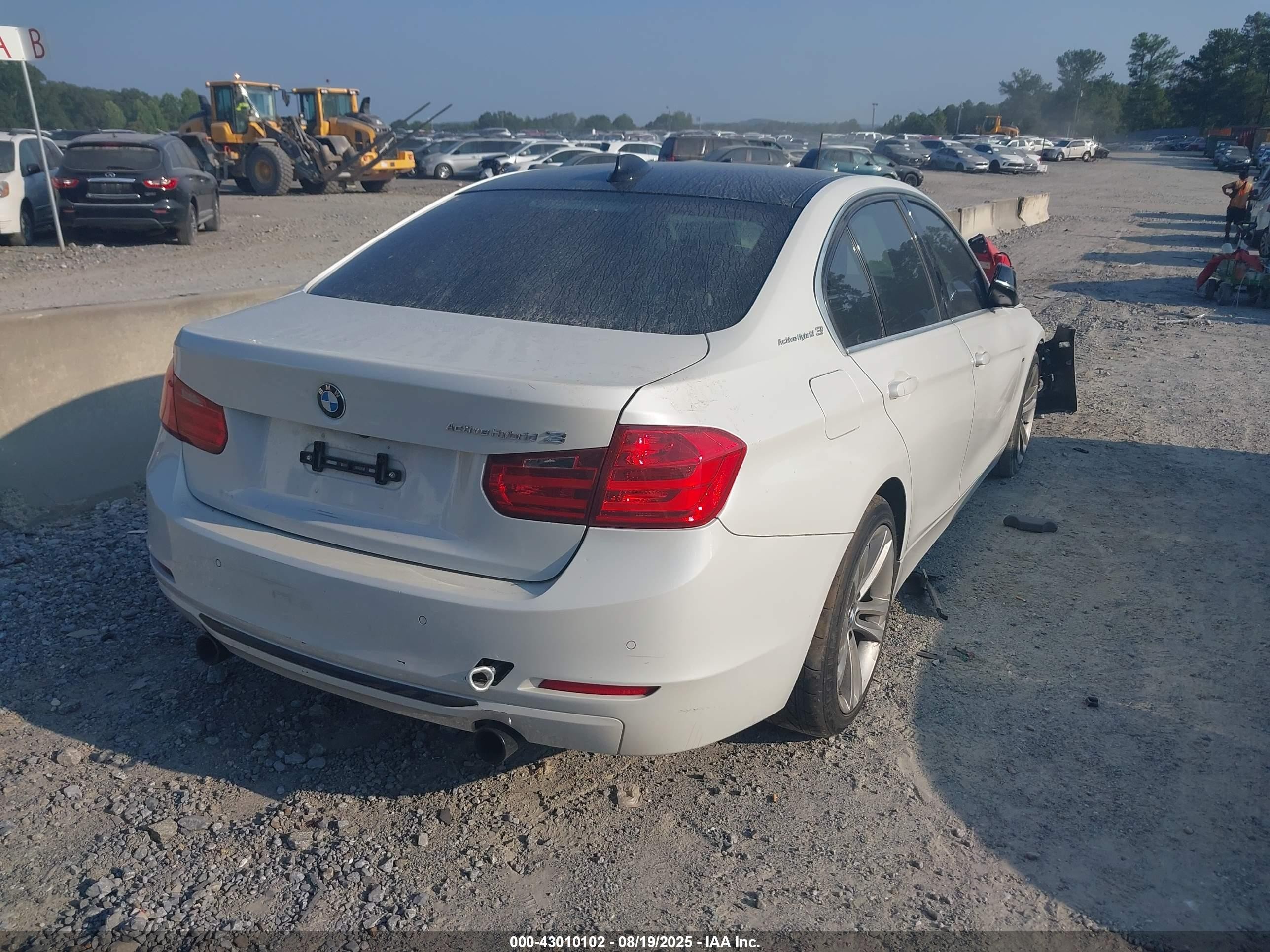 2013 Bmw Activehybrid 3   Белый vin: WBA3F9C58DF145357