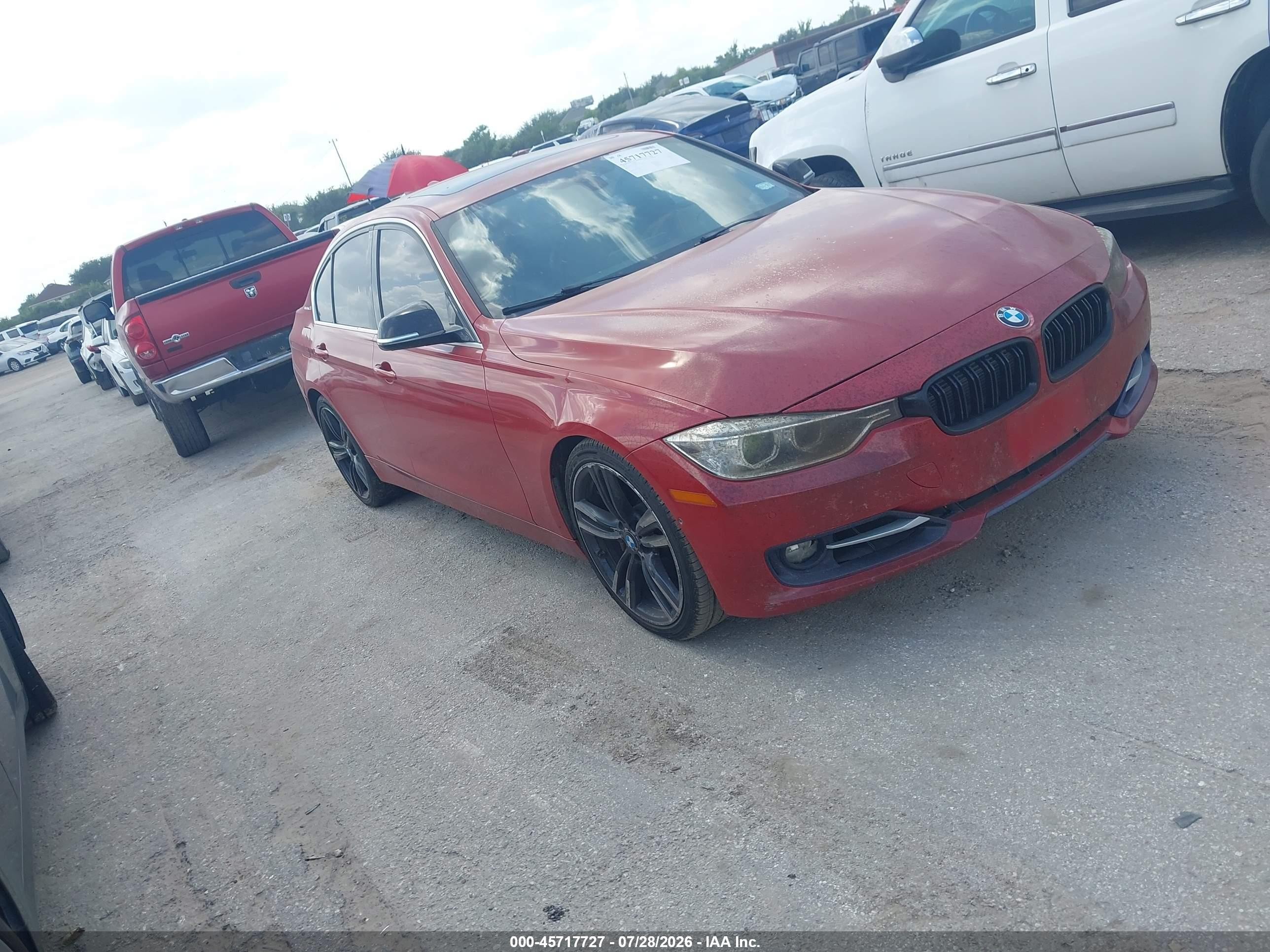 2013 Bmw Activehybrid 3   Красный vin: WBA3F9C58DF145441