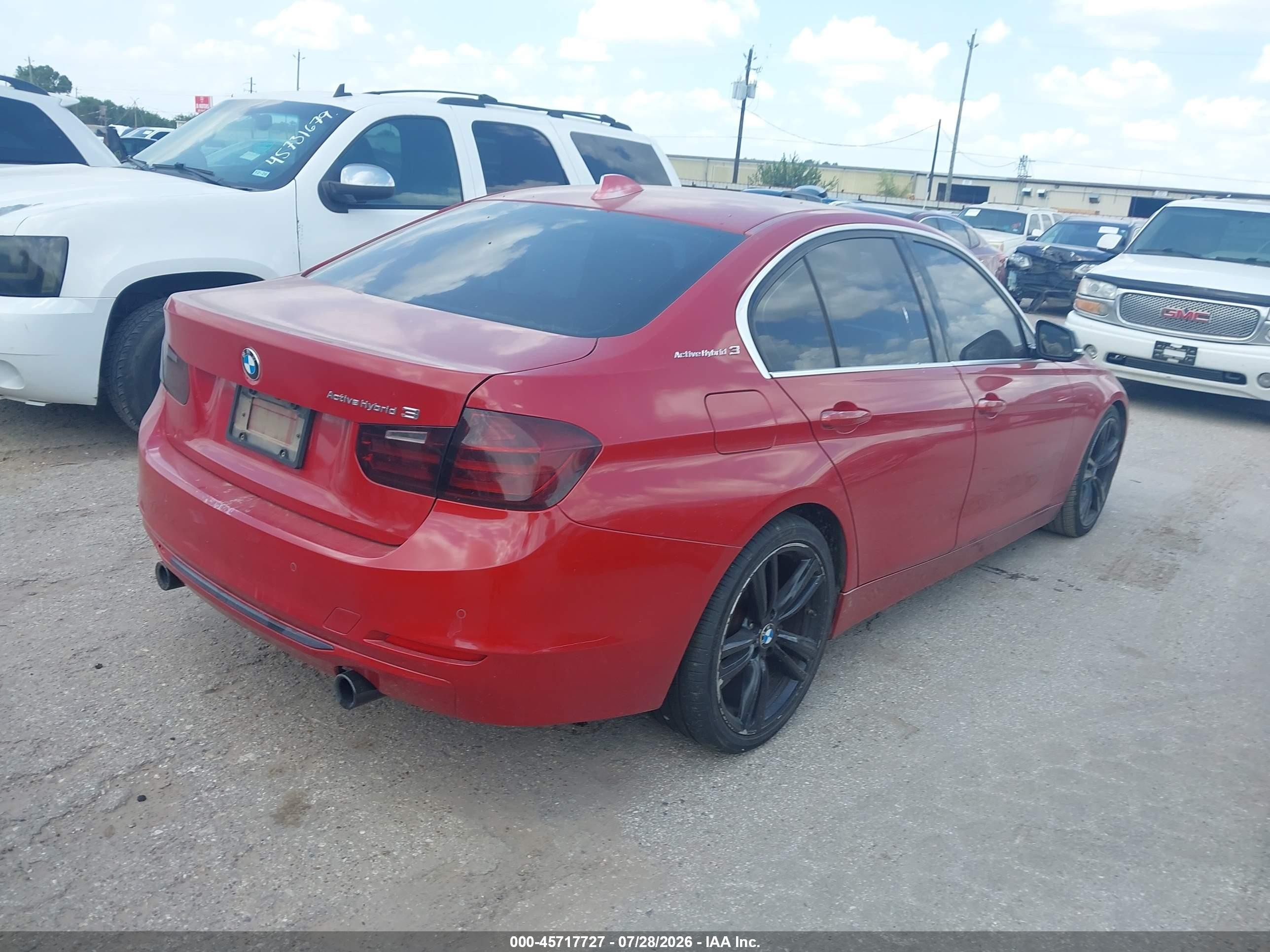 2013 Bmw Activehybrid 3   Red vin: WBA3F9C58DF145441
