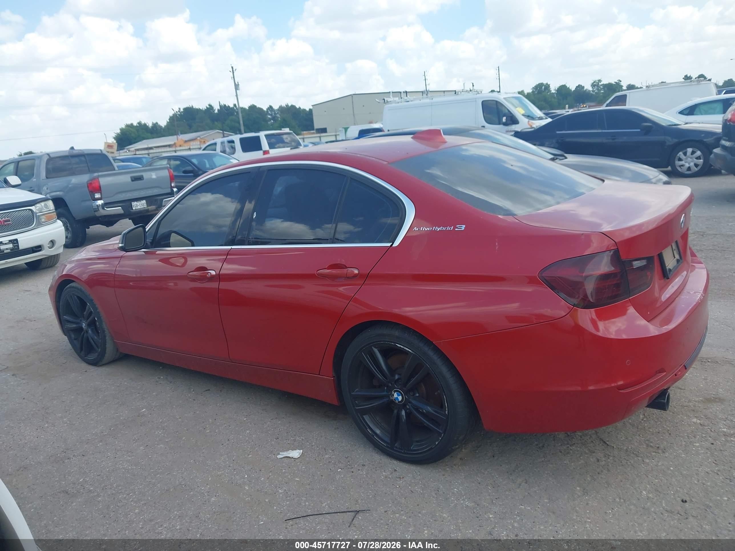 2013 Bmw Activehybrid 3   Red vin: WBA3F9C58DF145441
