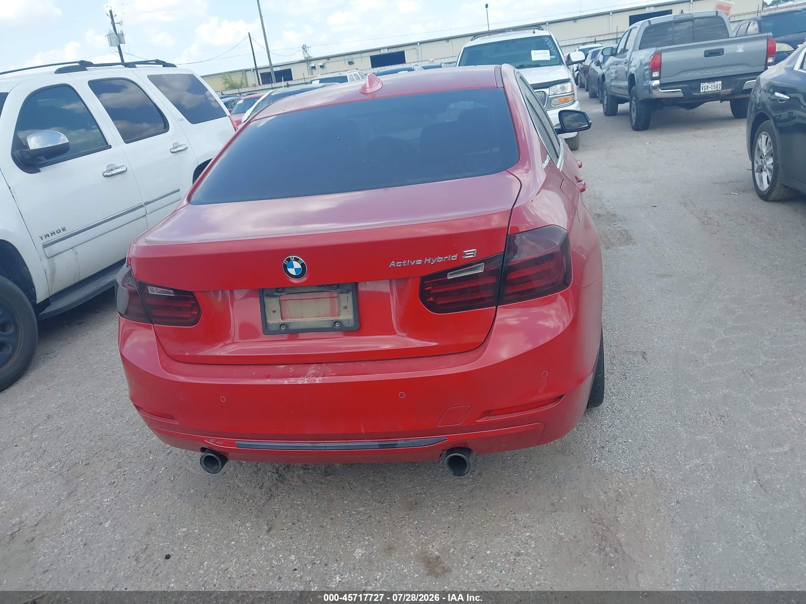 2013 Bmw Activehybrid 3   Red vin: WBA3F9C58DF145441