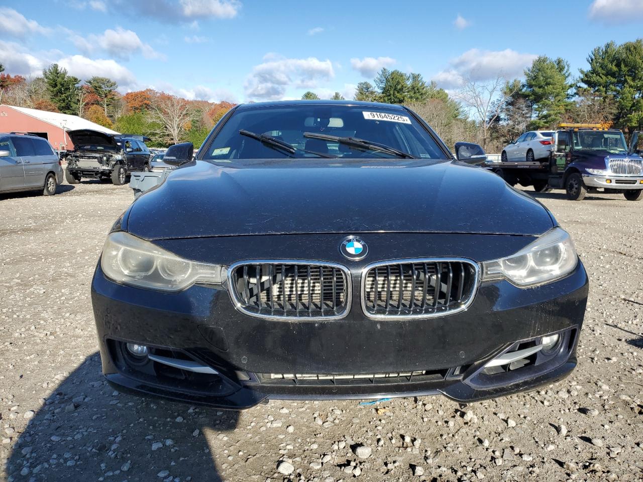 2013 Bmw Activehybrid 3 Black vin: WBA3F9C58DF484118