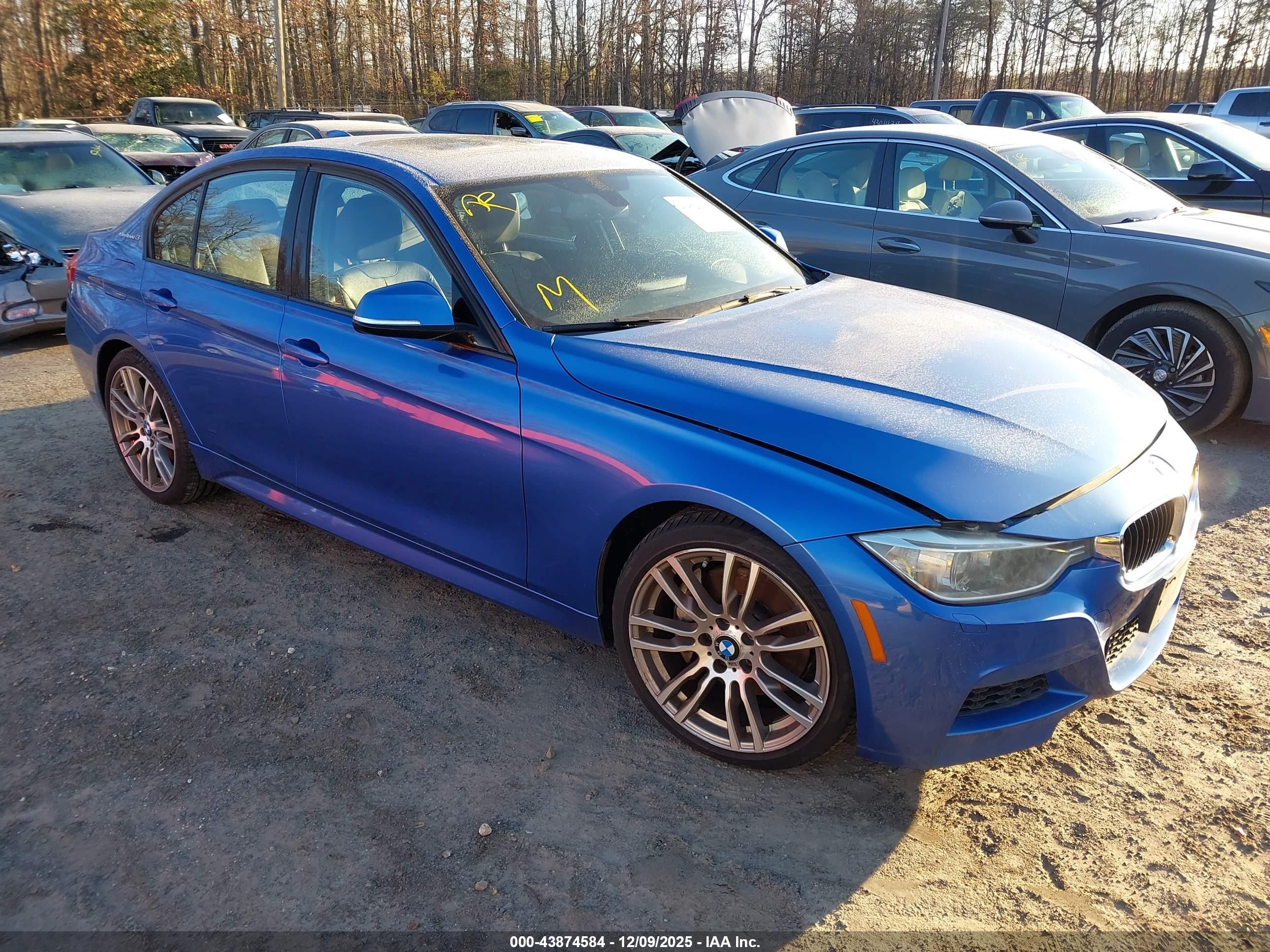 2014 Bmw Activehybrid 3   Blue vin: WBA3F9C58EF484508