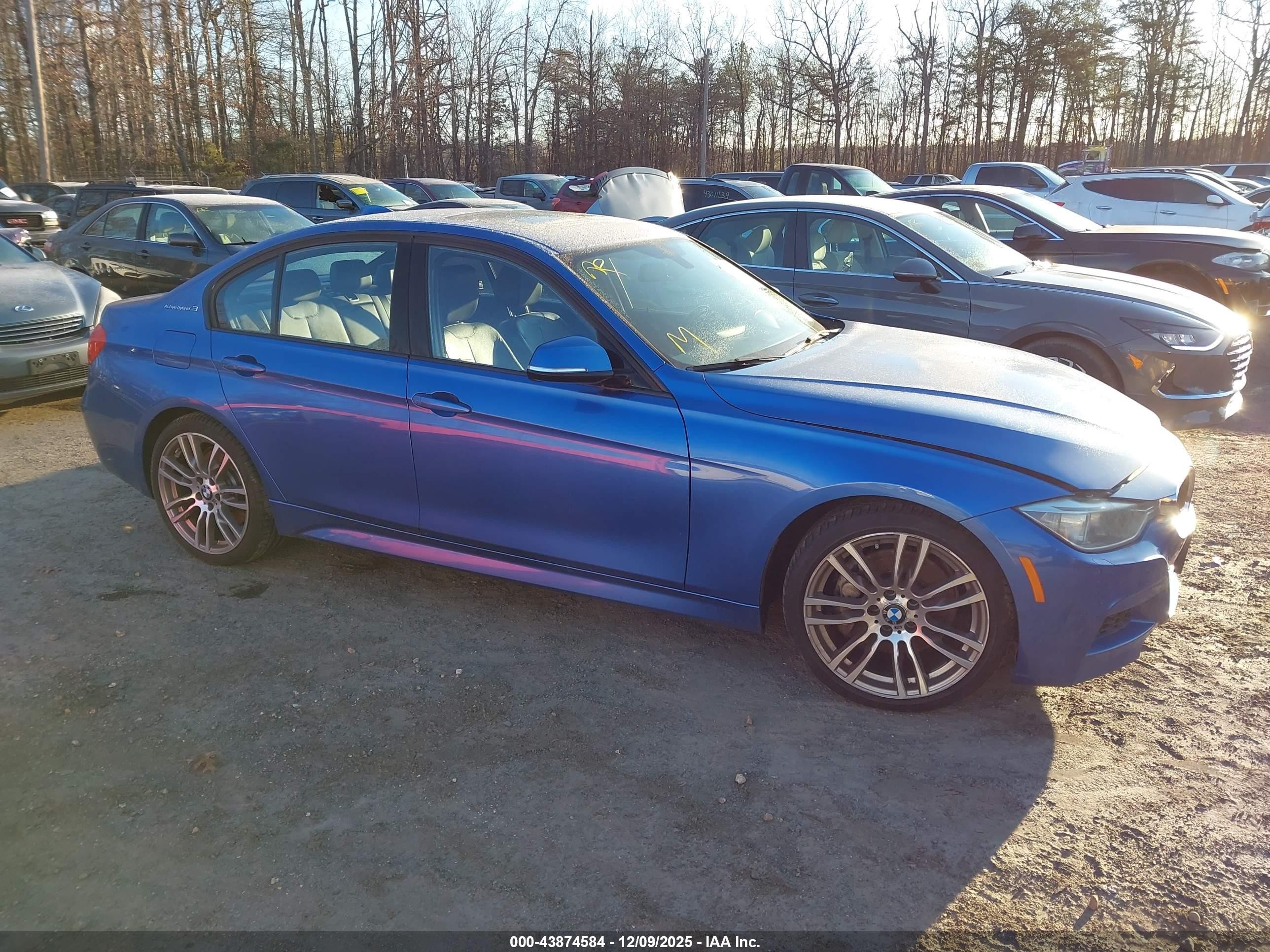 2014 Bmw Activehybrid 3   Blue vin: WBA3F9C58EF484508