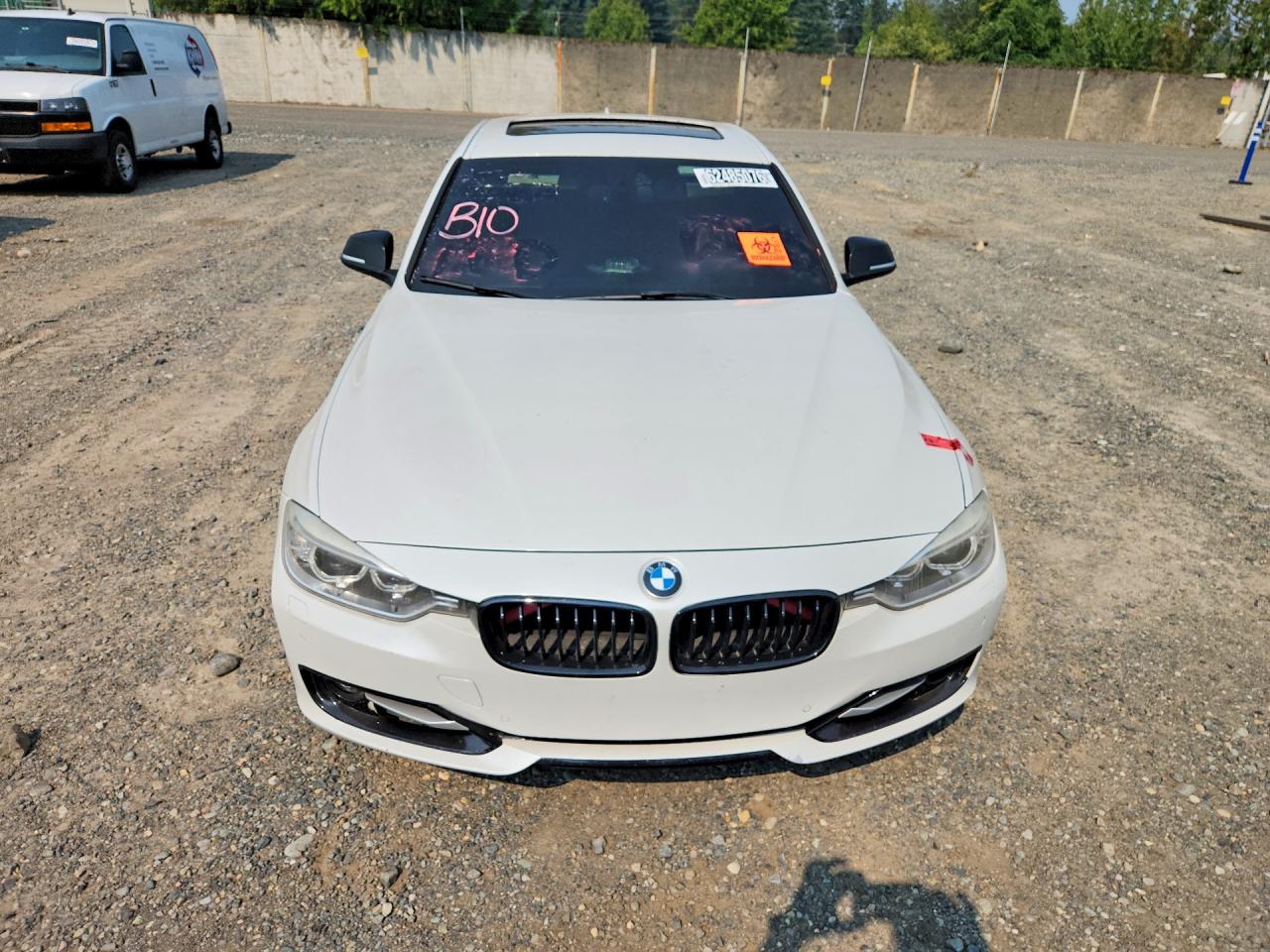 2013 Bmw Activehybrid 3 White vin: WBA3F9C59DF484404