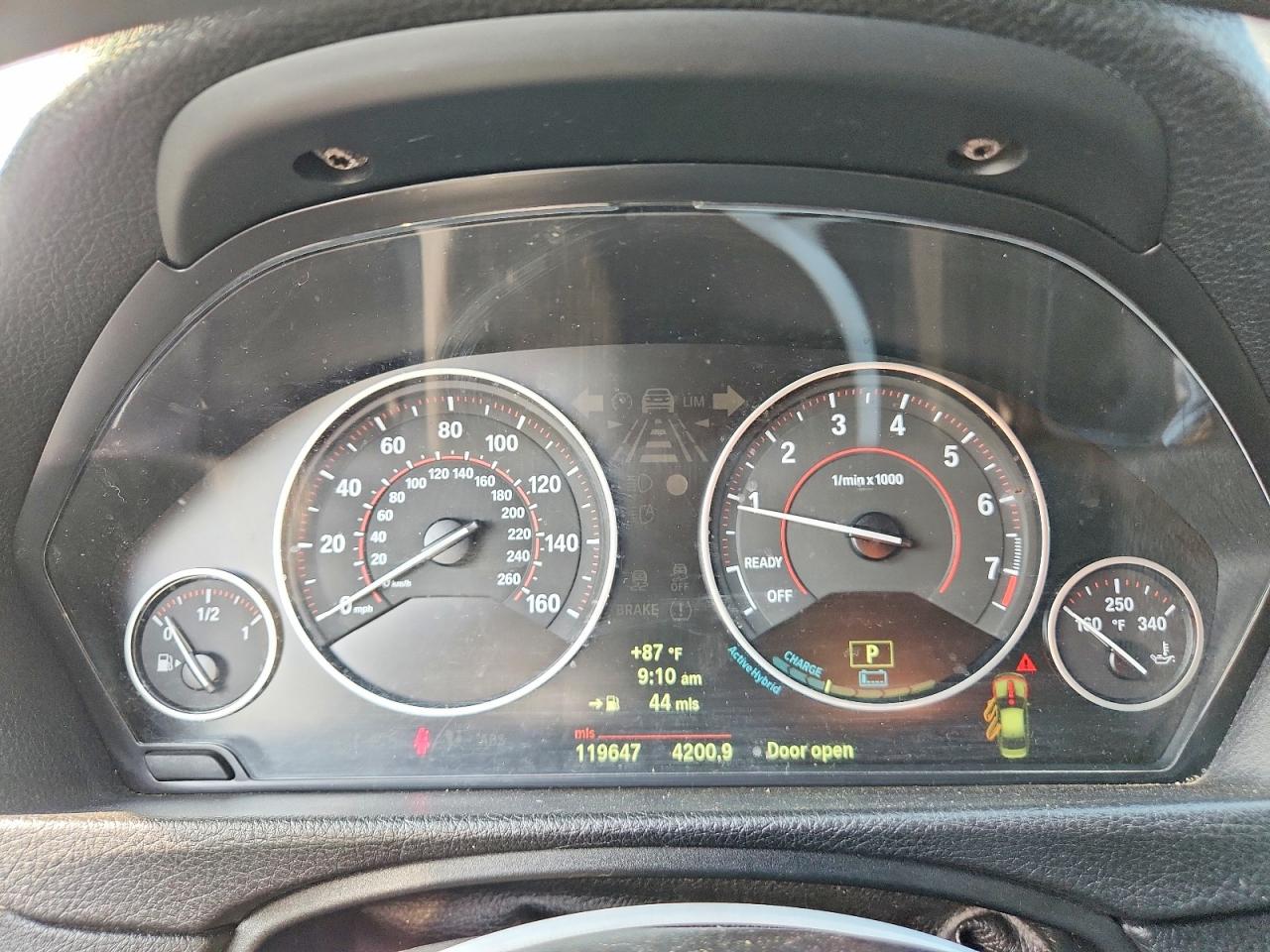 2013 Bmw Activehybrid 3 Gray vin: WBA3F9C5XDF484444