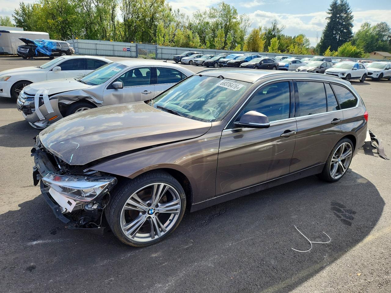 2014 Bmw 328 Xi Brown vin: WBA3G7C50EKN37730        