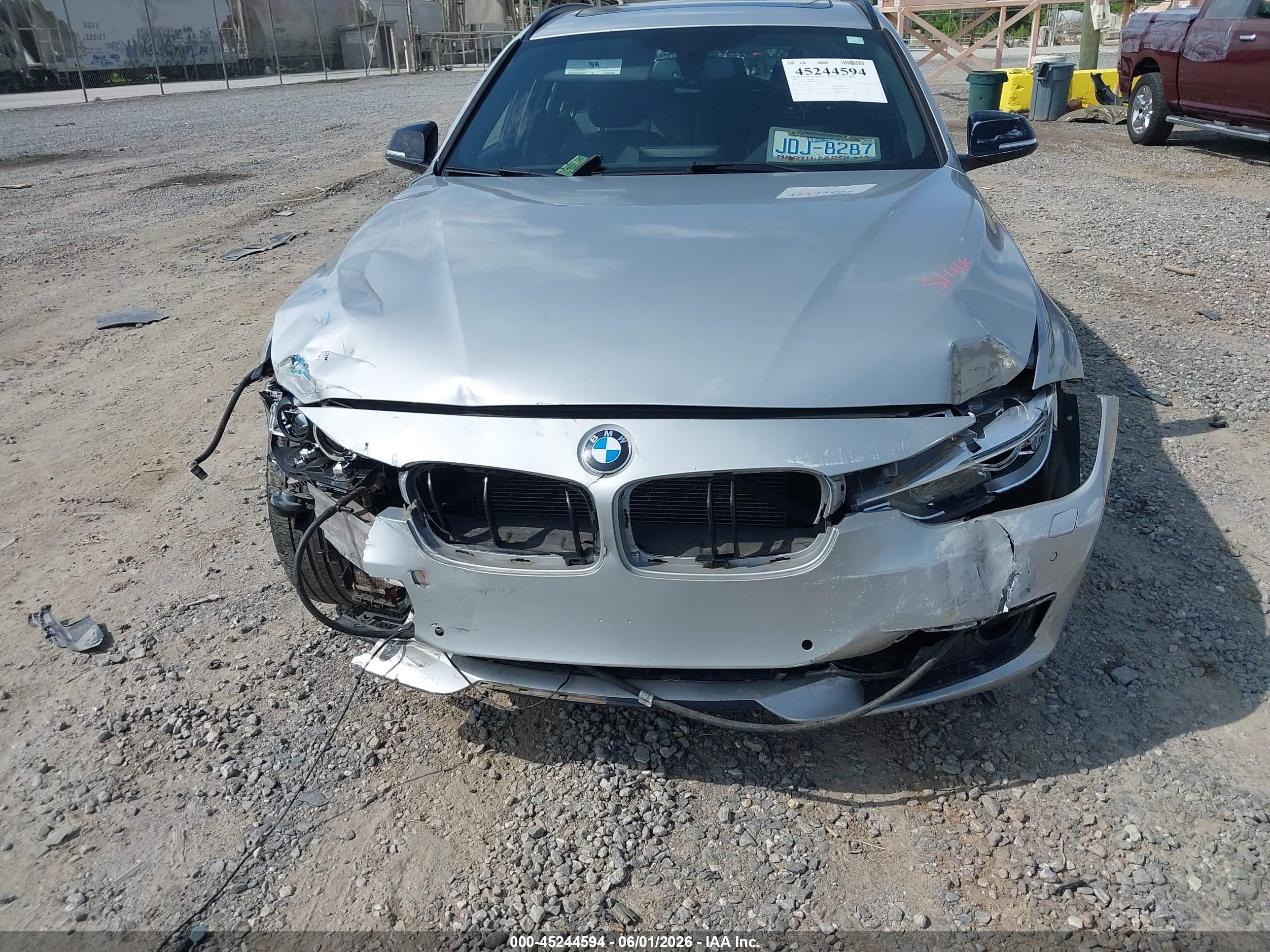 2015 Bmw 328i Xdrive Silver vin: WBA3G7C50FK296964