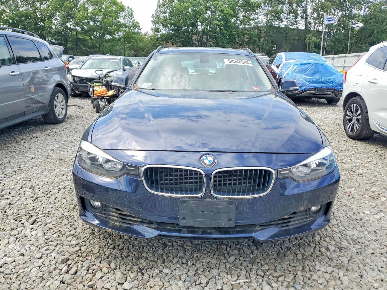 2015 Bmw 328 Xi Синий vin: WBA3G7C50FK480608