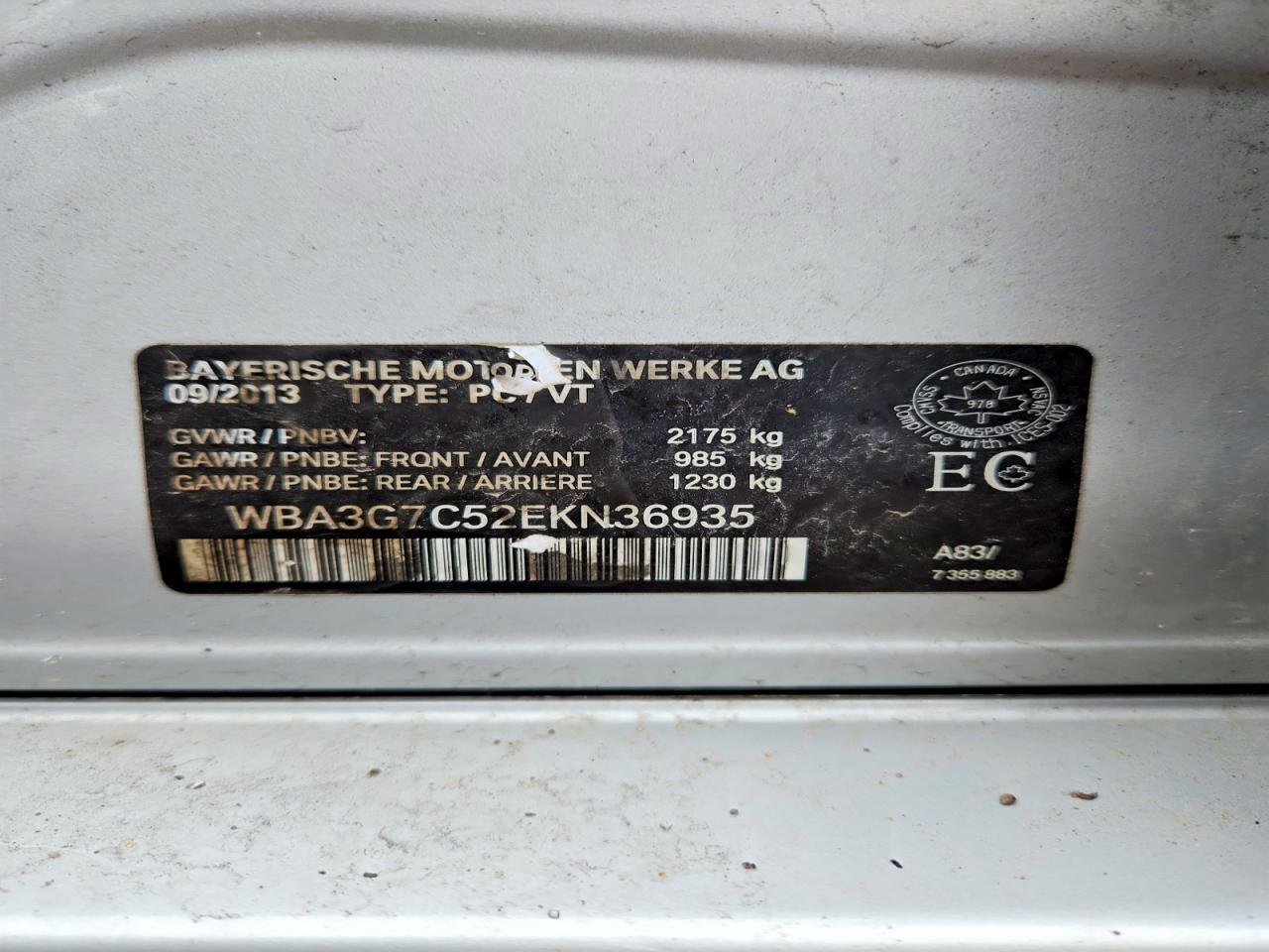 2014 Bmw 328 Xi Silver vin: WBA3G7C52EKN36935