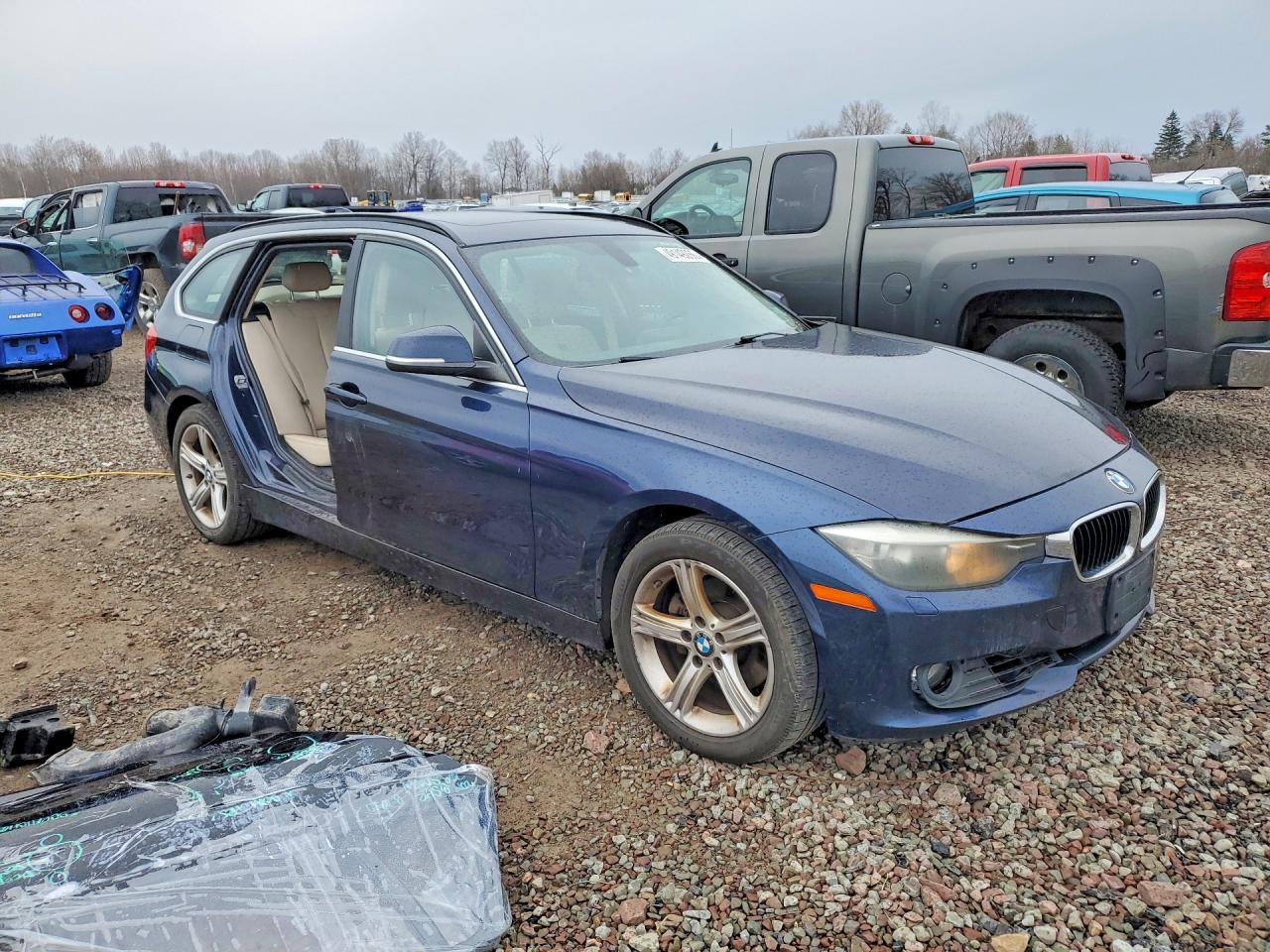 2015 Bmw 328 Xi Blue vin: WBA3G7C53FK297221