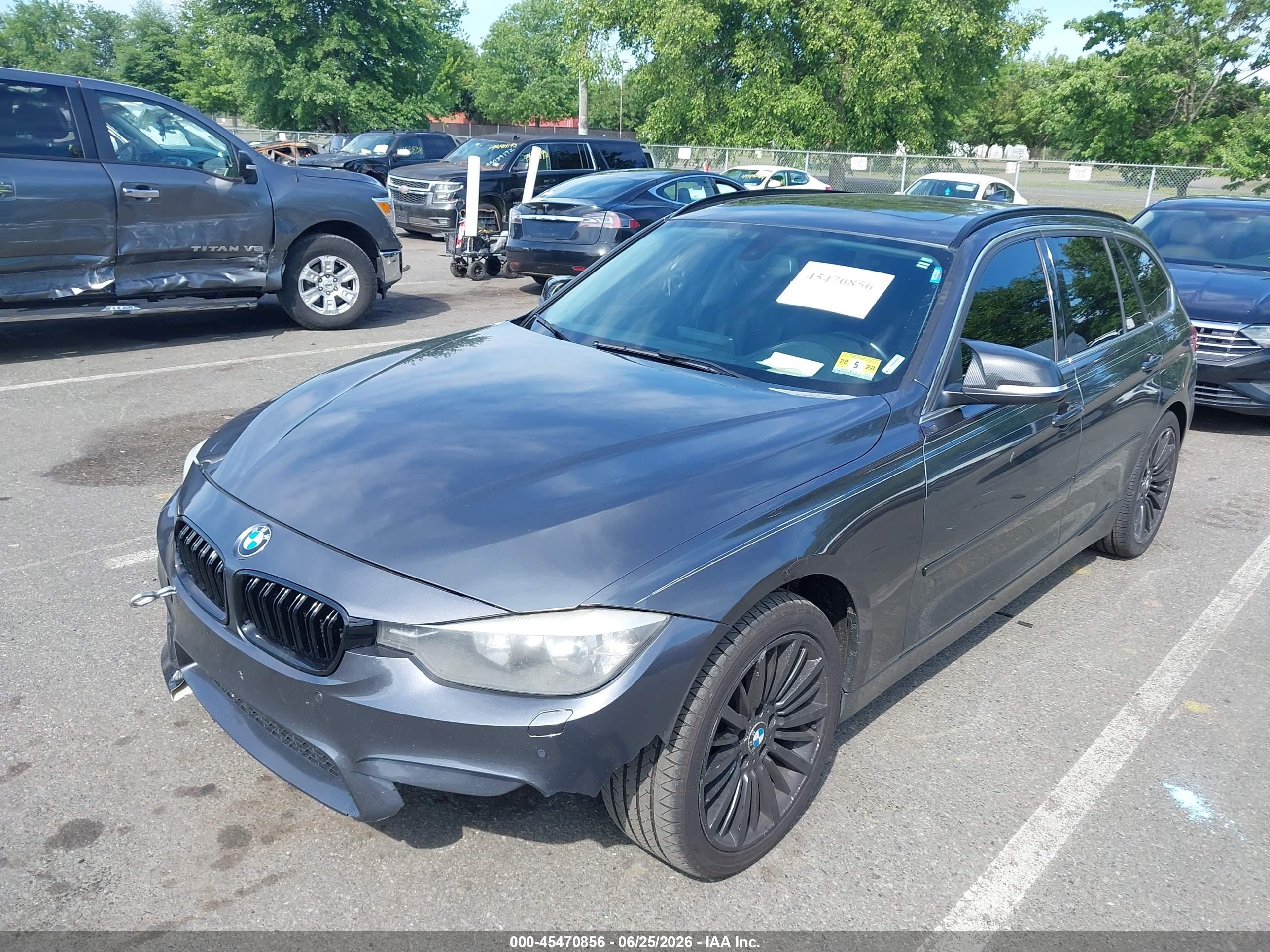 2014 Bmw 328i Xdrive Gray vin: WBA3G7C54EF186197