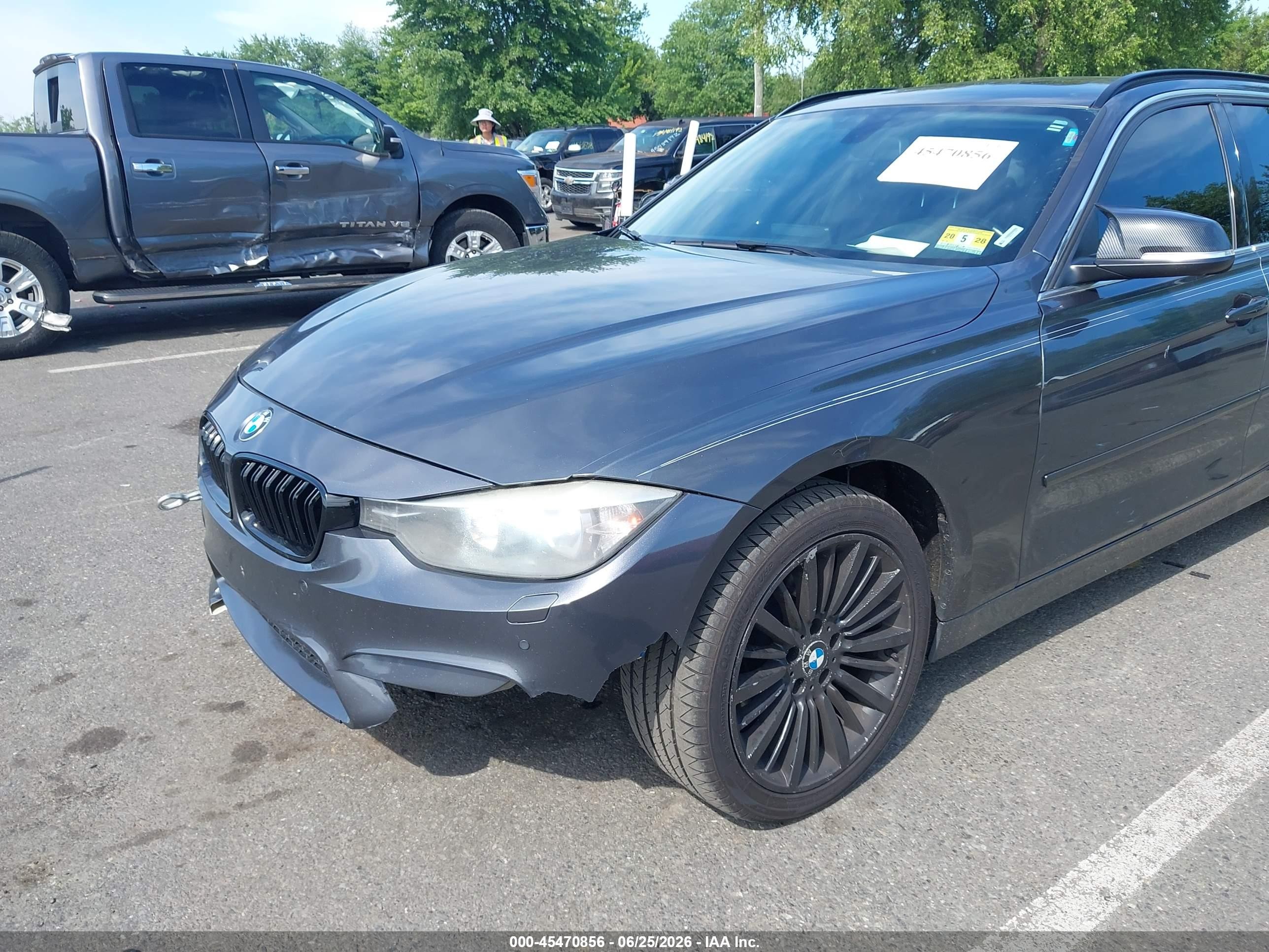2014 Bmw 328i Xdrive Gray vin: WBA3G7C54EF186197