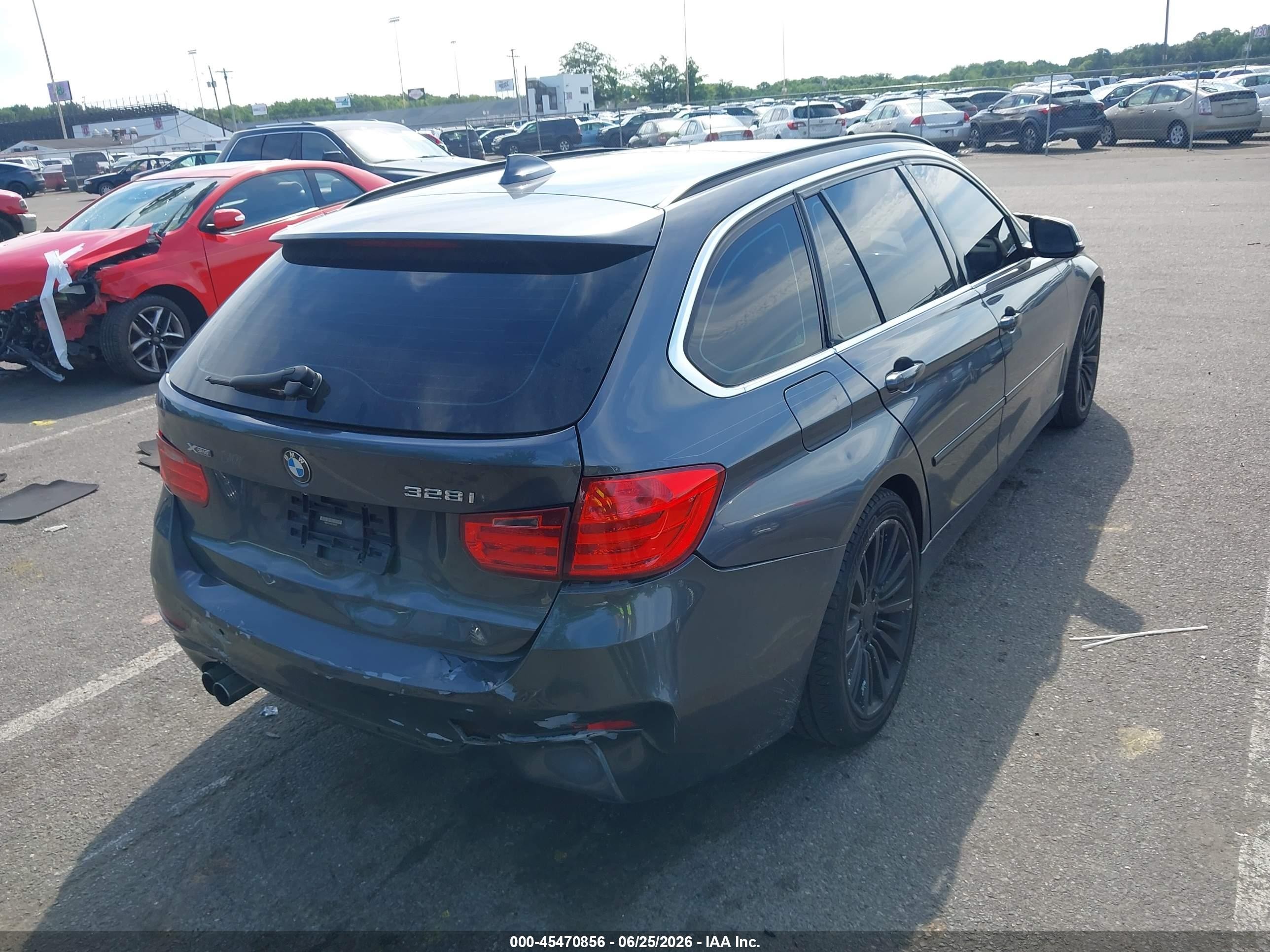 2014 Bmw 328i Xdrive Gray vin: WBA3G7C54EF186197