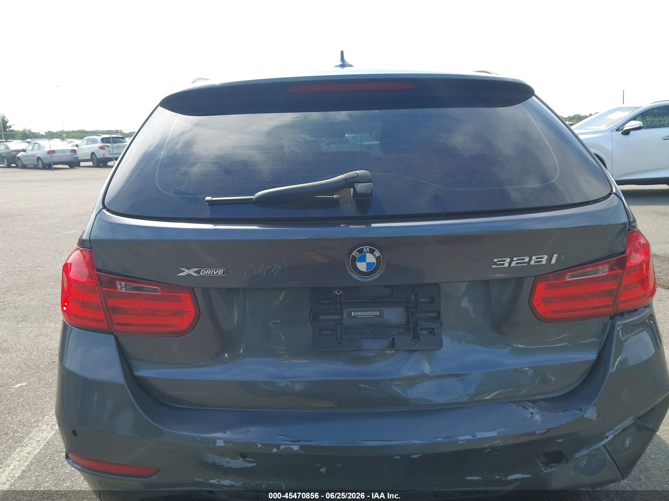 2014 Bmw 328i Xdrive Gray vin: WBA3G7C54EF186197