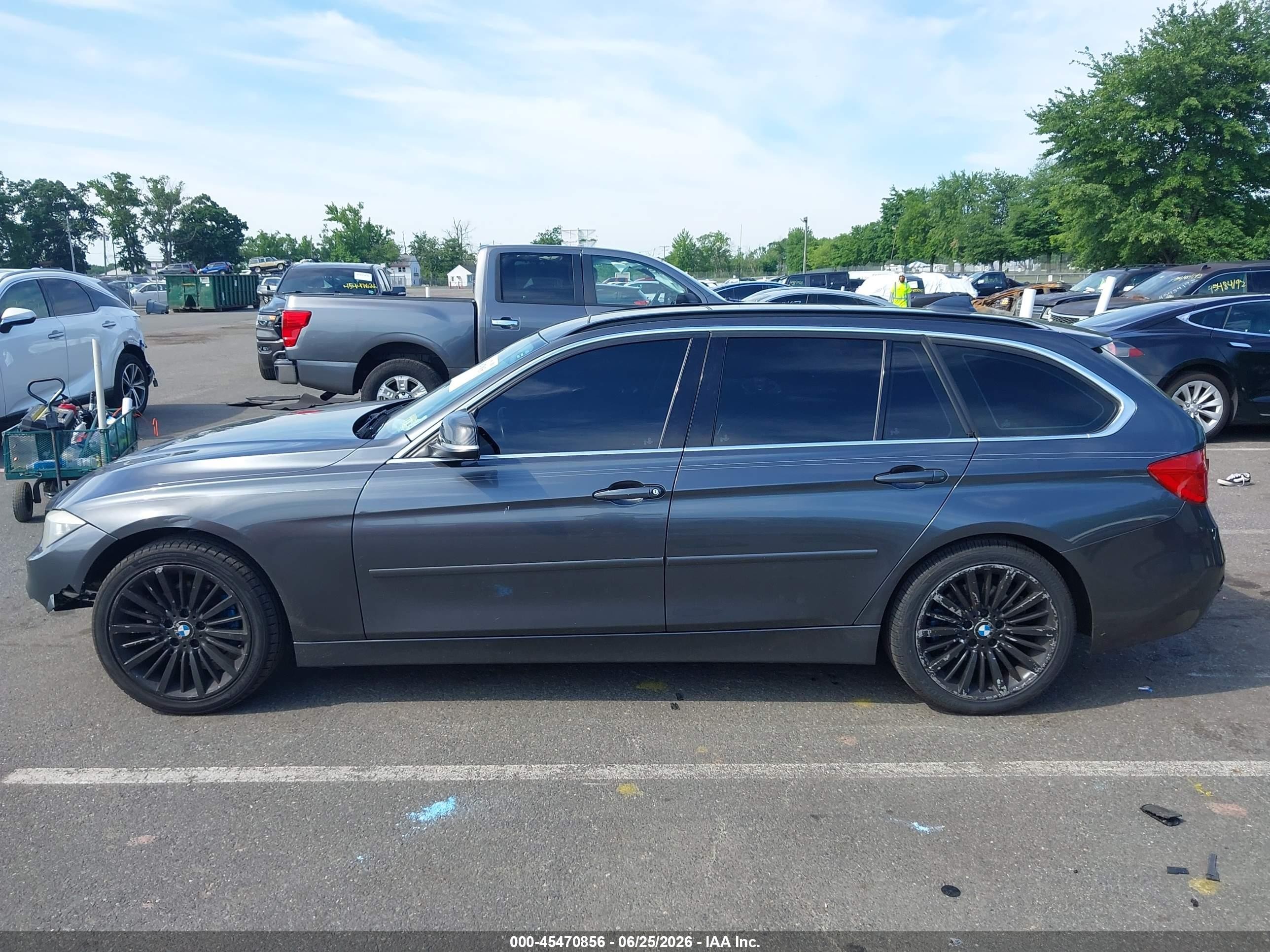 2014 Bmw 328i Xdrive Gray vin: WBA3G7C54EF186197
