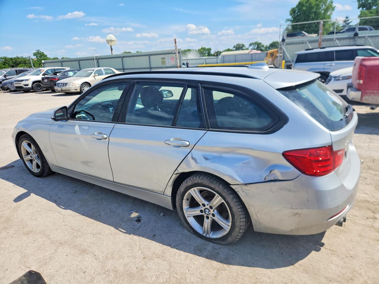 2014 Bmw 328 Silver vin: WBA3G7C54EKN37536