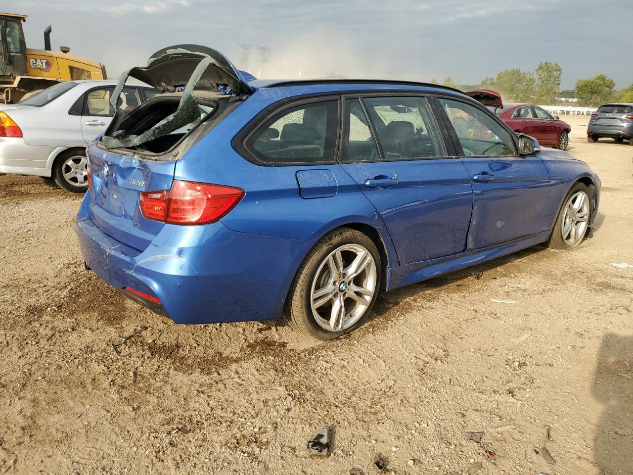 2015 Bmw 328 Xi Blue vin: WBA3G7C54FK297177