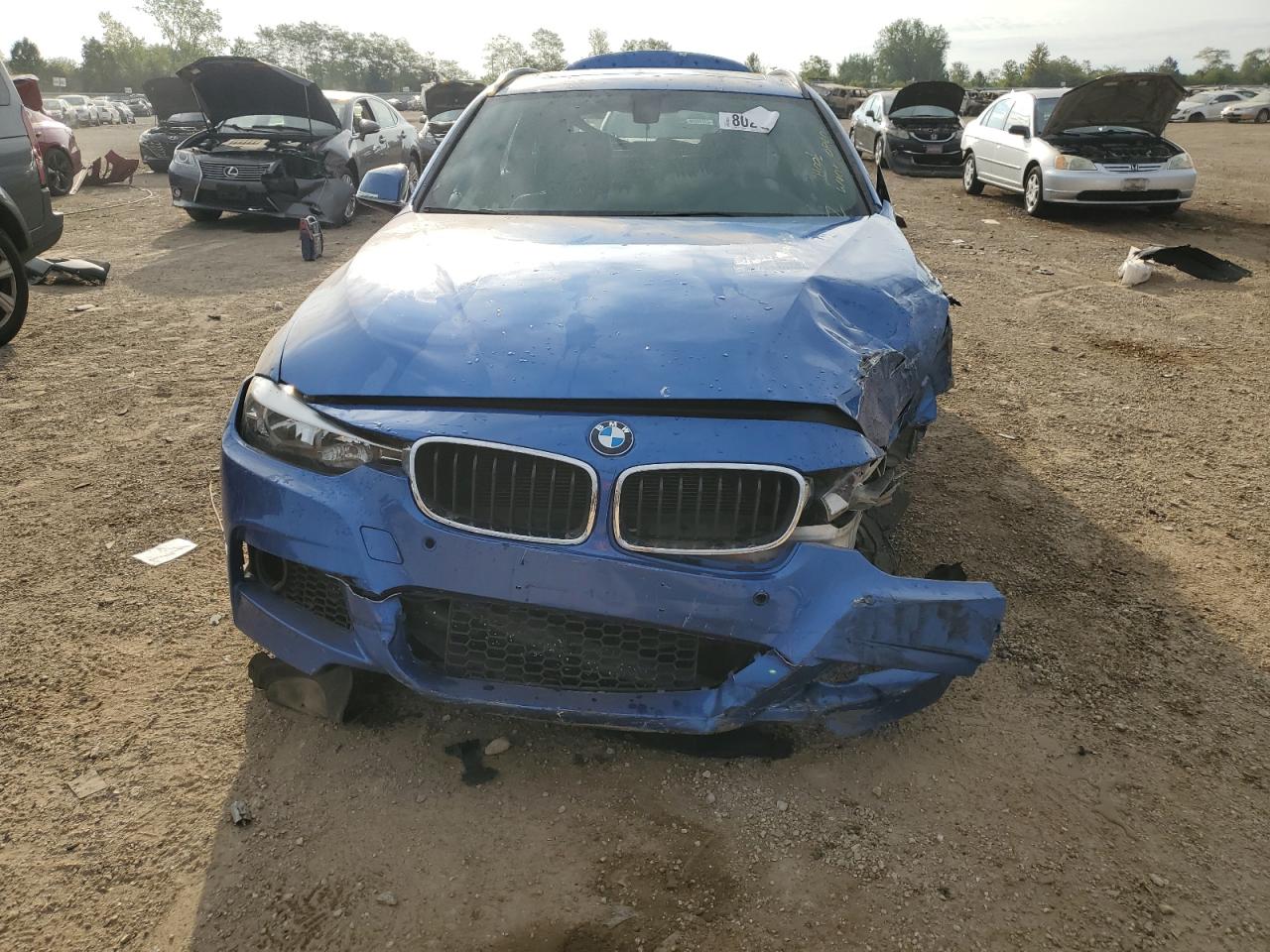 2015 Bmw 328 Xi Blue vin: WBA3G7C54FK297177