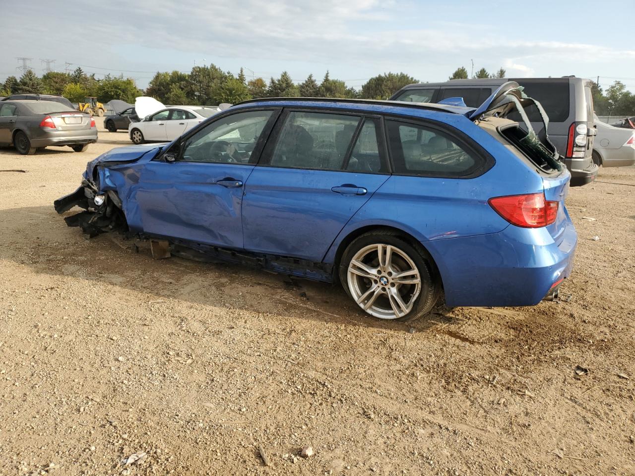 2015 Bmw 328 Xi Blue vin: WBA3G7C54FK297177