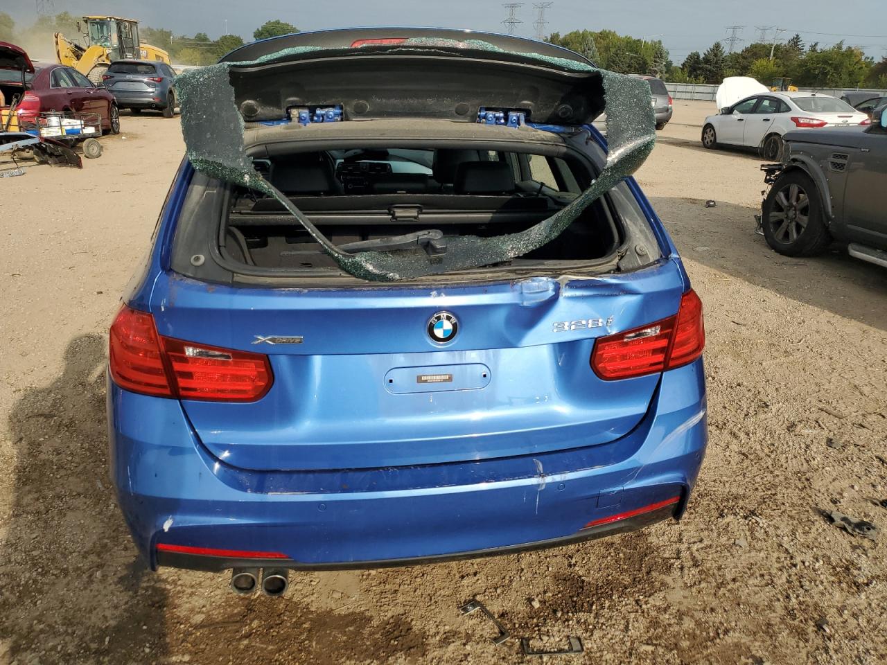 2015 Bmw 328 Xi Blue vin: WBA3G7C54FK297177