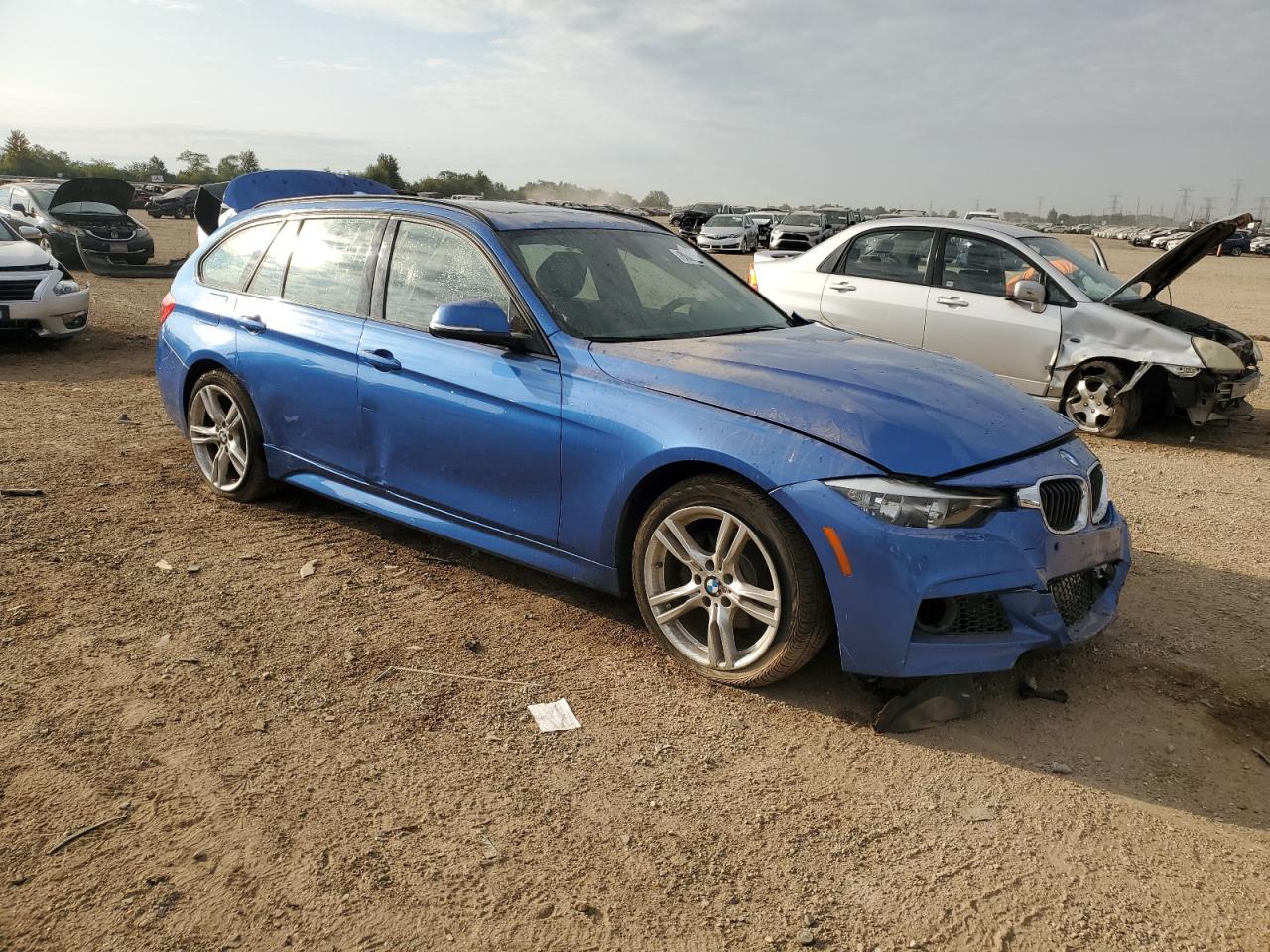 2015 Bmw 328 Xi Blue vin: WBA3G7C54FK297177