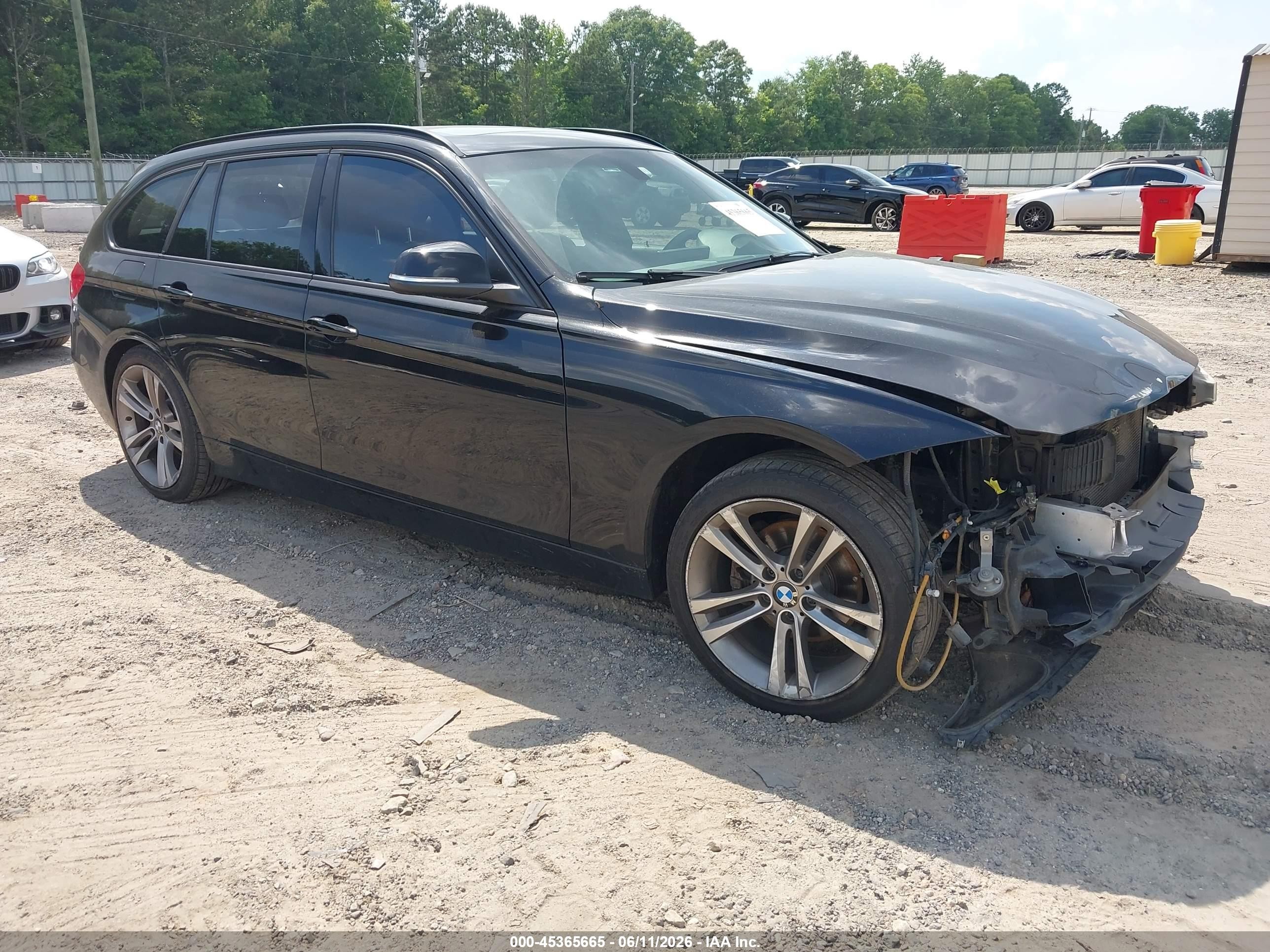 2014 Bmw 328i Xdrive Black vin: WBA3G7C55EF186368