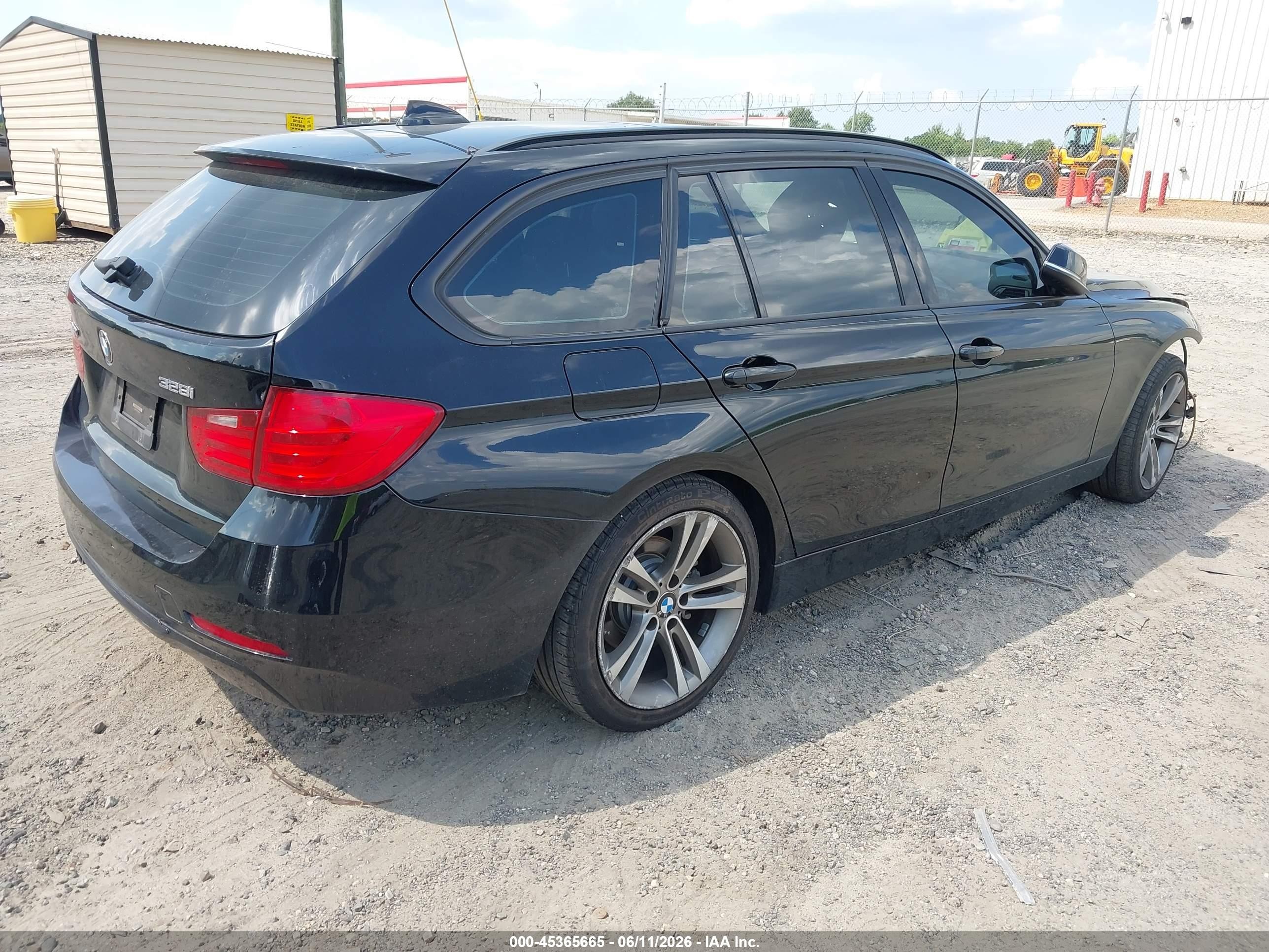 2014 Bmw 328i Xdrive Black vin: WBA3G7C55EF186368